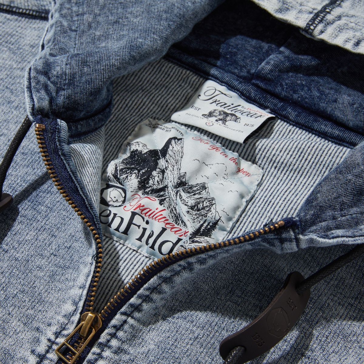 펜필드(PENFIELD) [TRAILWEAR] FADED INDIGO FULL ZIP HOODIE INDIGO_FQ4KH60U