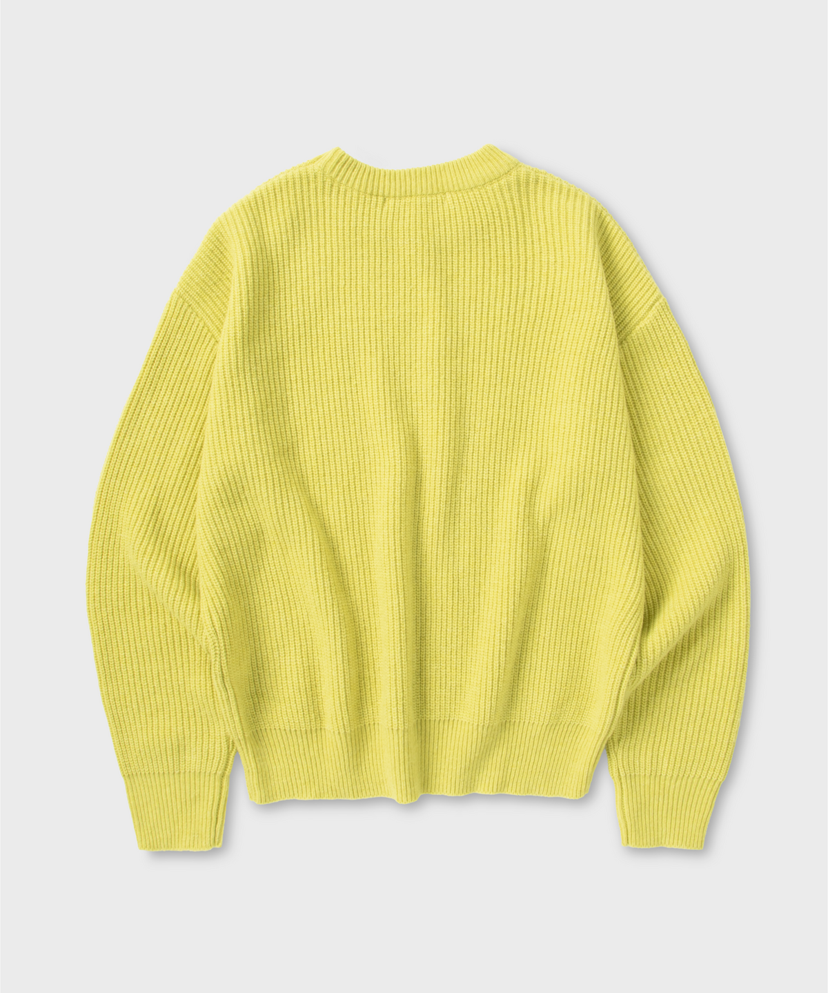 넌블랭크(NONBLANK) [현킴]램스울 라운드 니트_YELLOW