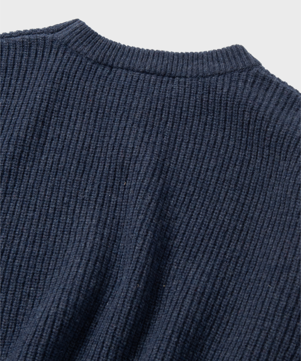 넌블랭크(NONBLANK) [현킴]램스울 라운드 니트_DARK NAVY