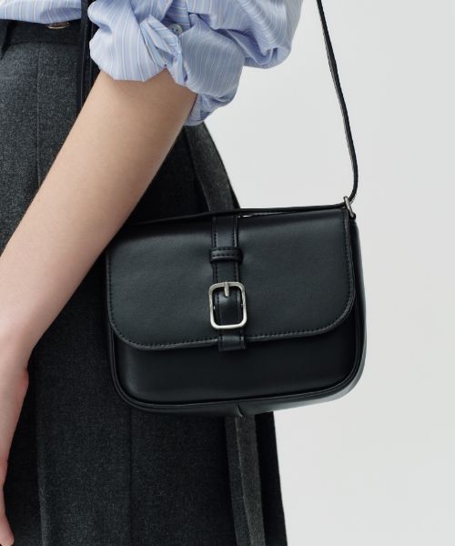 ◇depound◇ suede buckle bag (mini) black Designer fashion, Seoul-fully created | W Concept