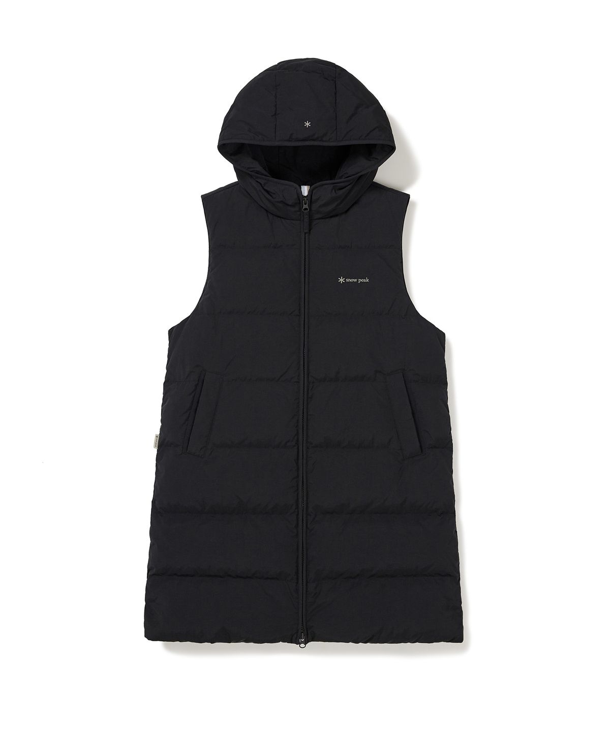 스노우피크 어패럴(SNOWPEAK APPAREL) 여성 후드 중기장 경량 다운 베스트 (S24WWGDV65) Black