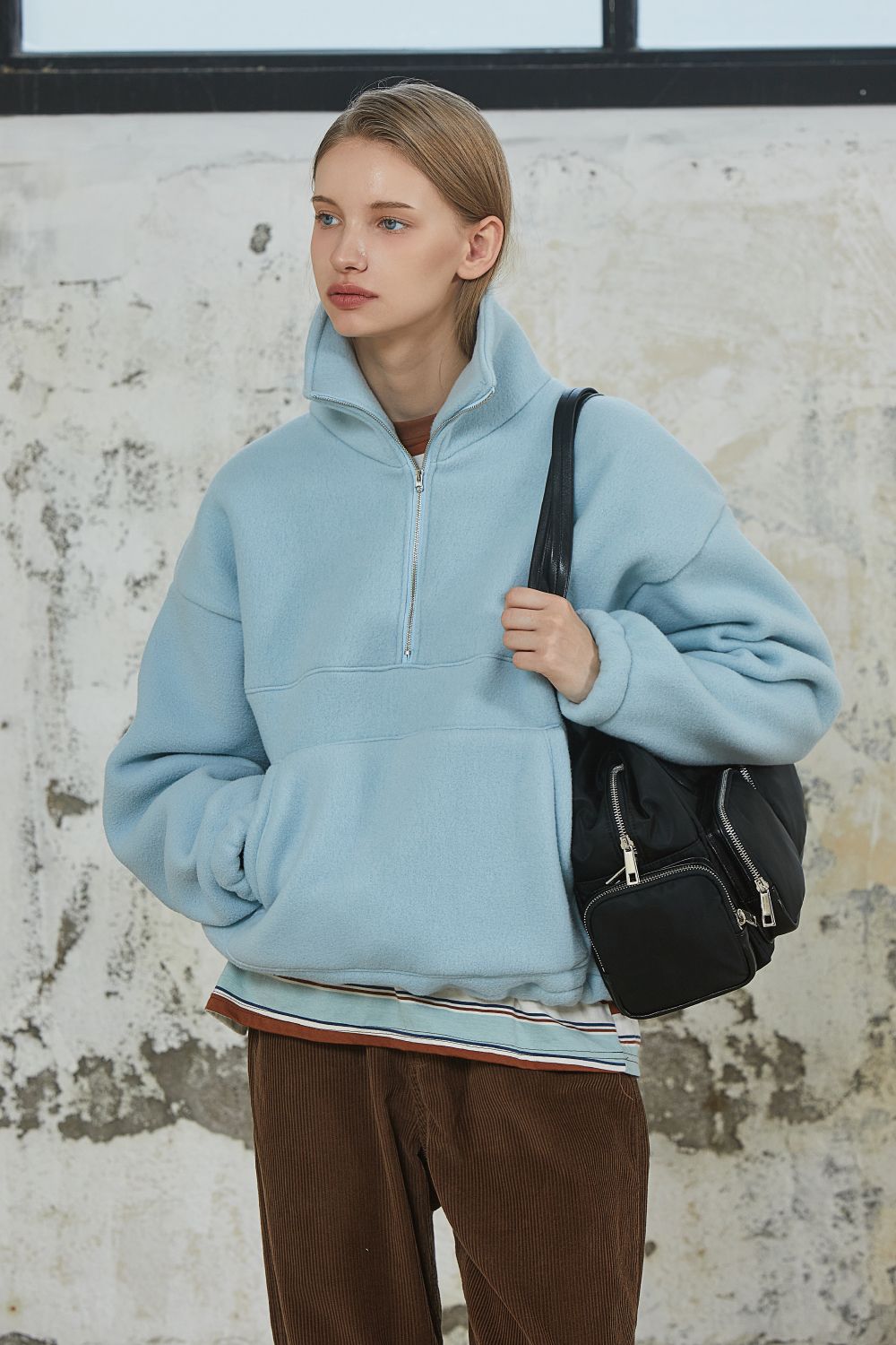 MUSINSA | ANOETIC NYLON OUTPOCKET SHOULDER BAG_BLACK