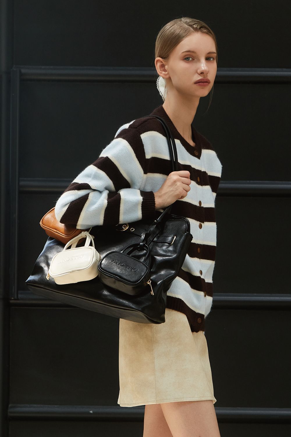 [ANOETIC] CLASSIC BELT SHOPPER BAG ☆送料込☆ ANOETIC] CLASSIC BELT SHOPPER BAG ☆送料込☆