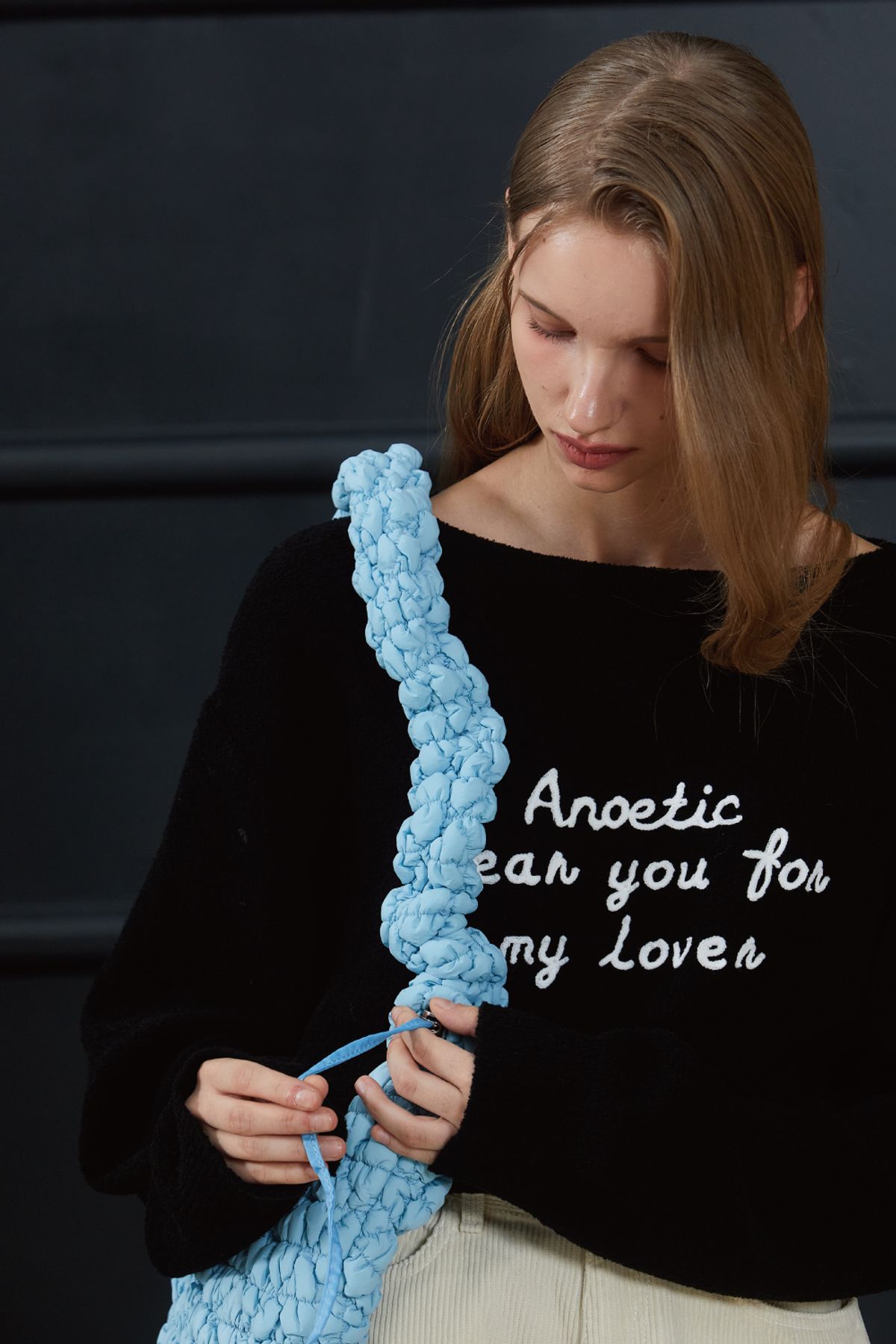 아노에틱(ANOETIC) ANC ROUND CLOUD BAG_BLUE