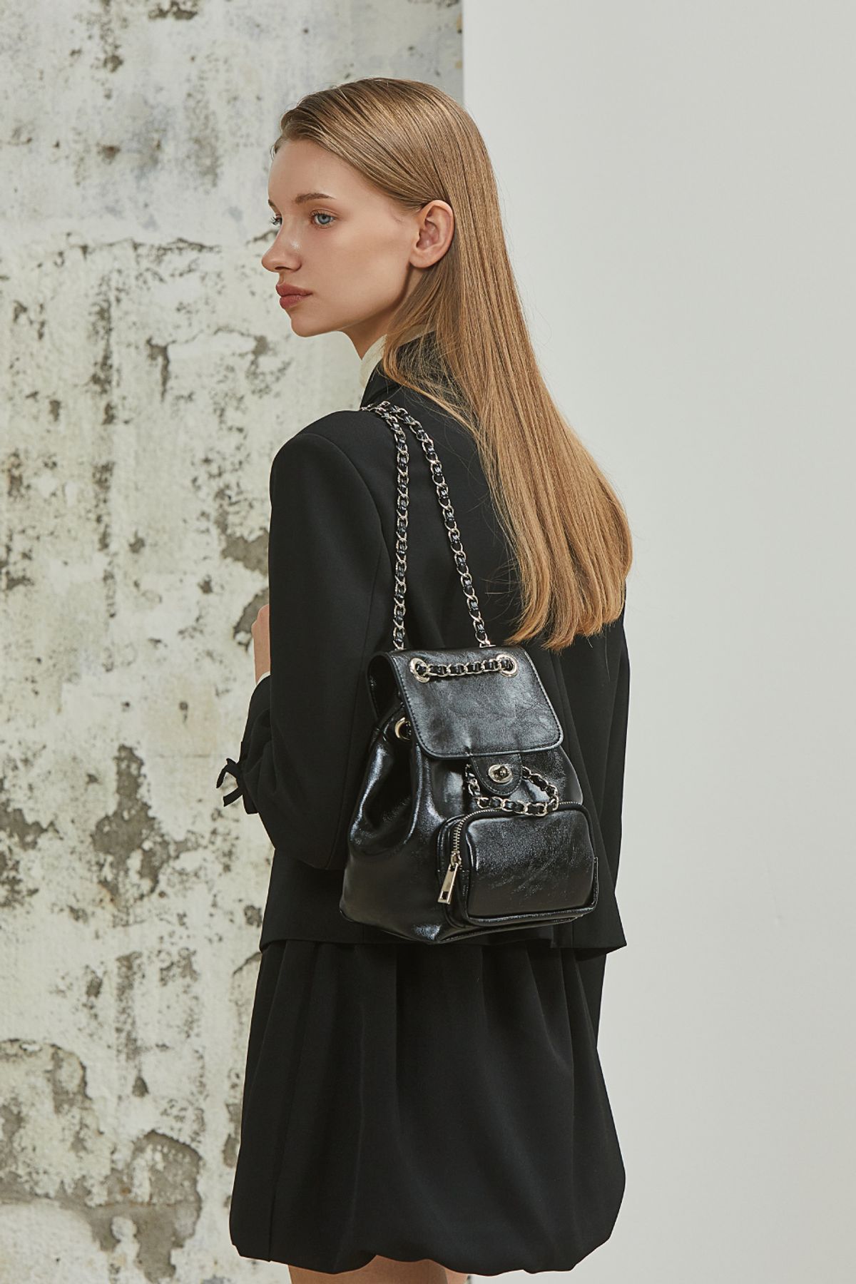 아노에틱(ANOETIC) ANC CLASSIC OUTPOCKET BACKPACK_BLACK