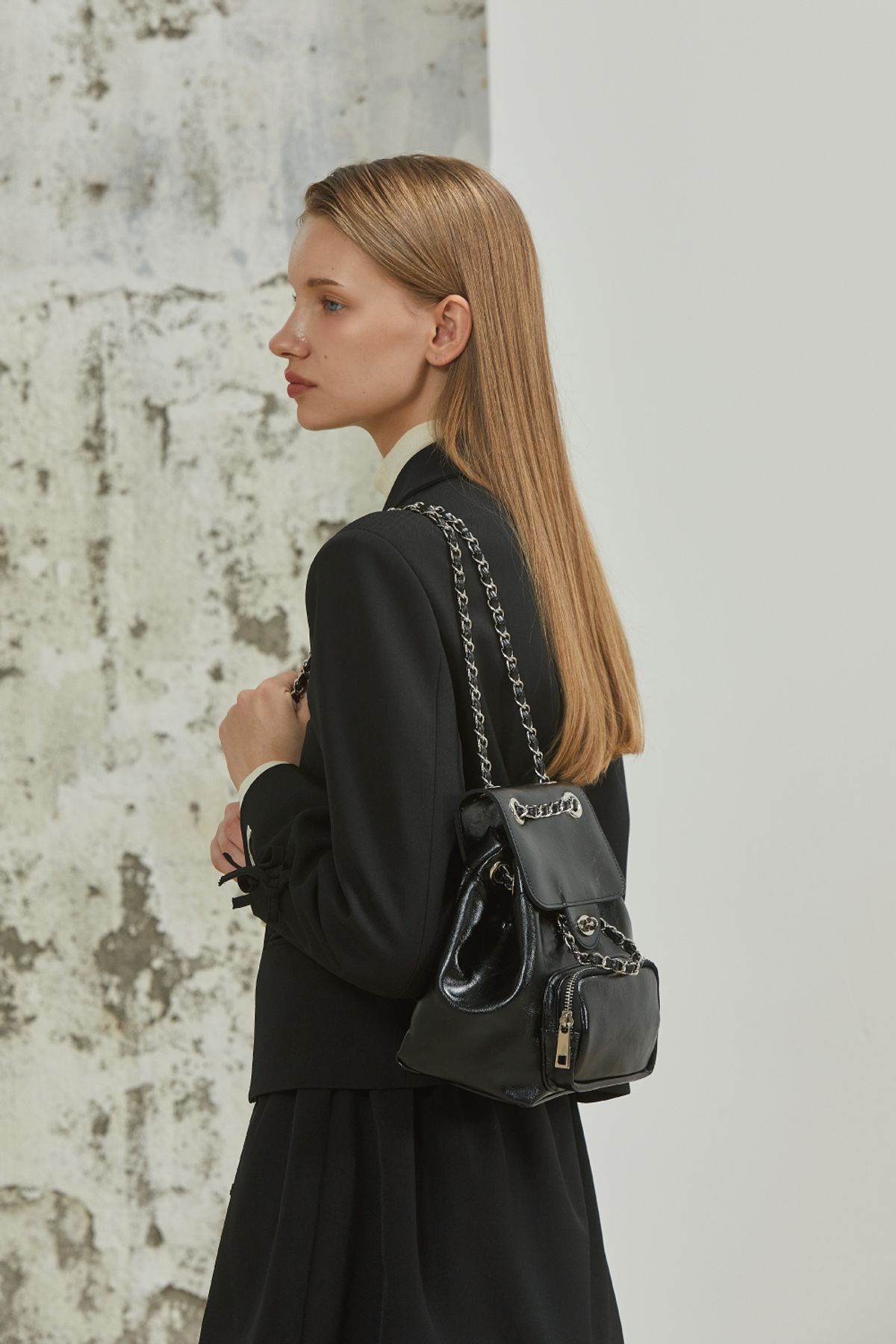 아노에틱(ANOETIC) ANC CLASSIC OUTPOCKET BACKPACK_BLACK