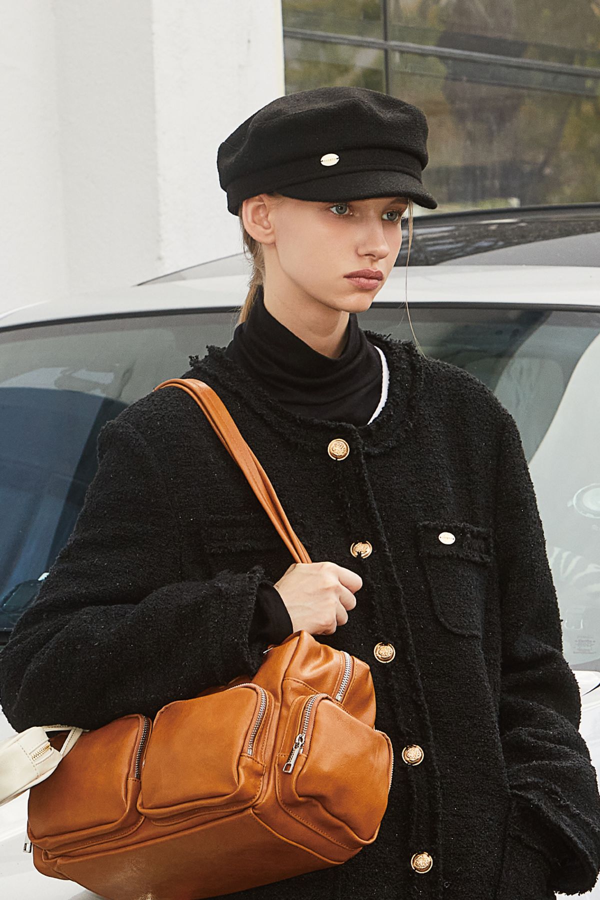 아노에틱(ANOETIC) ANC NEWSBOY CAP_BLACK