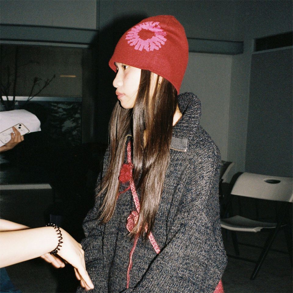 999HUMANITY ビーニー MUSINSA | 999HUMANITY Logo Symbol Jacquard Beanie (Dark Navy)