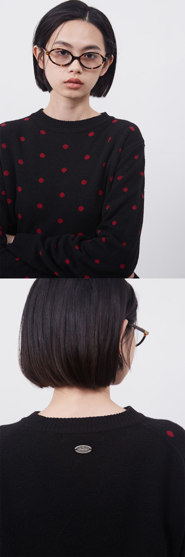 トップス OHESHIO cashmere dot knit OHESHIO】 CASHMERE DOT KNIT ☆送料関税込み☆