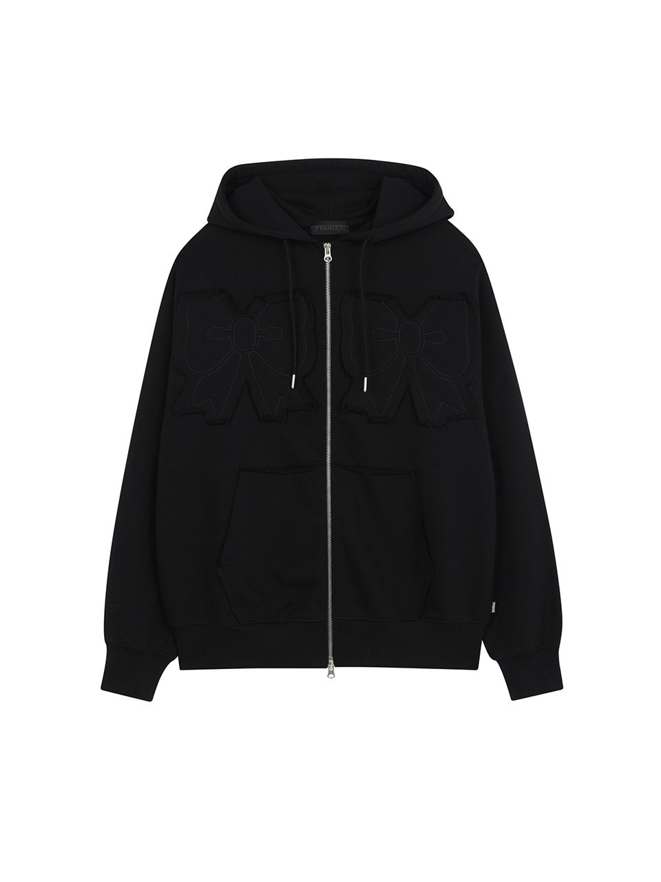 【YOUHEE】 RIBBON HOOD ZIP-UP チャコール MUSINSA公式 | YOUHEE YOUHEE RIBBON HOOD ZIP-UP CHARCOAL