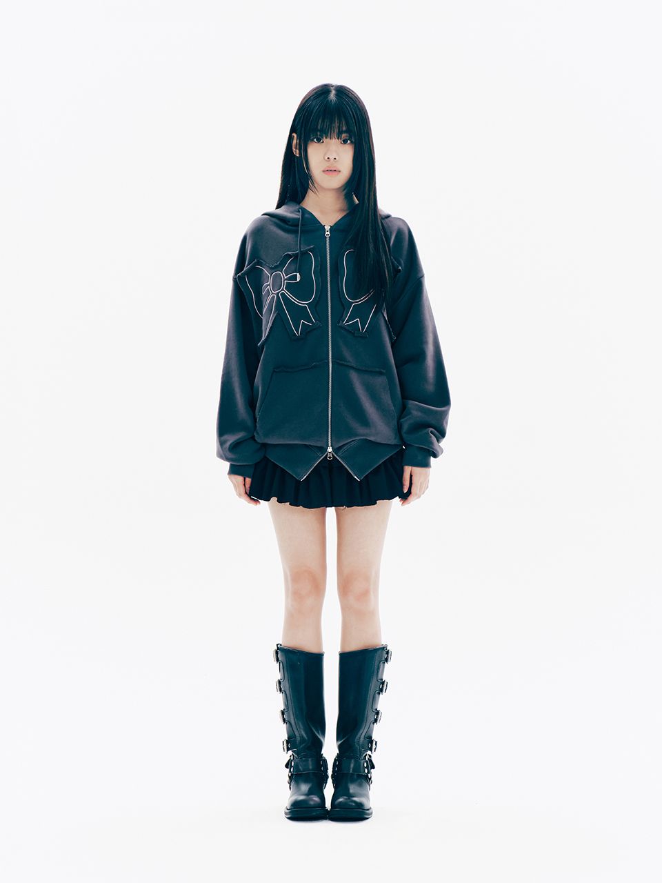 トップス YOUHEE RIBBON HOOD ZIP-UP MUSINSA | YOUHEE YOUHEE RIBBON HOOD ZIP-UP CHARCOAL