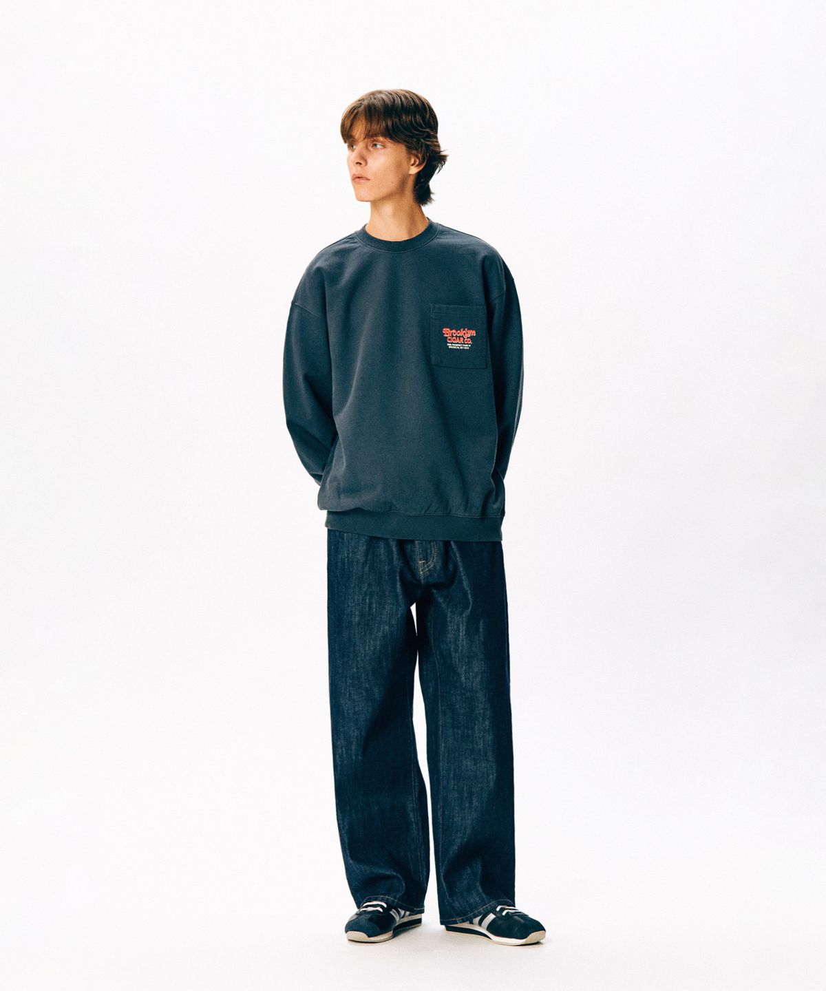 에스피오나지(ESPIONAGE) BK Cigar Co. Heavyweight Sweatshirt Vintage Black