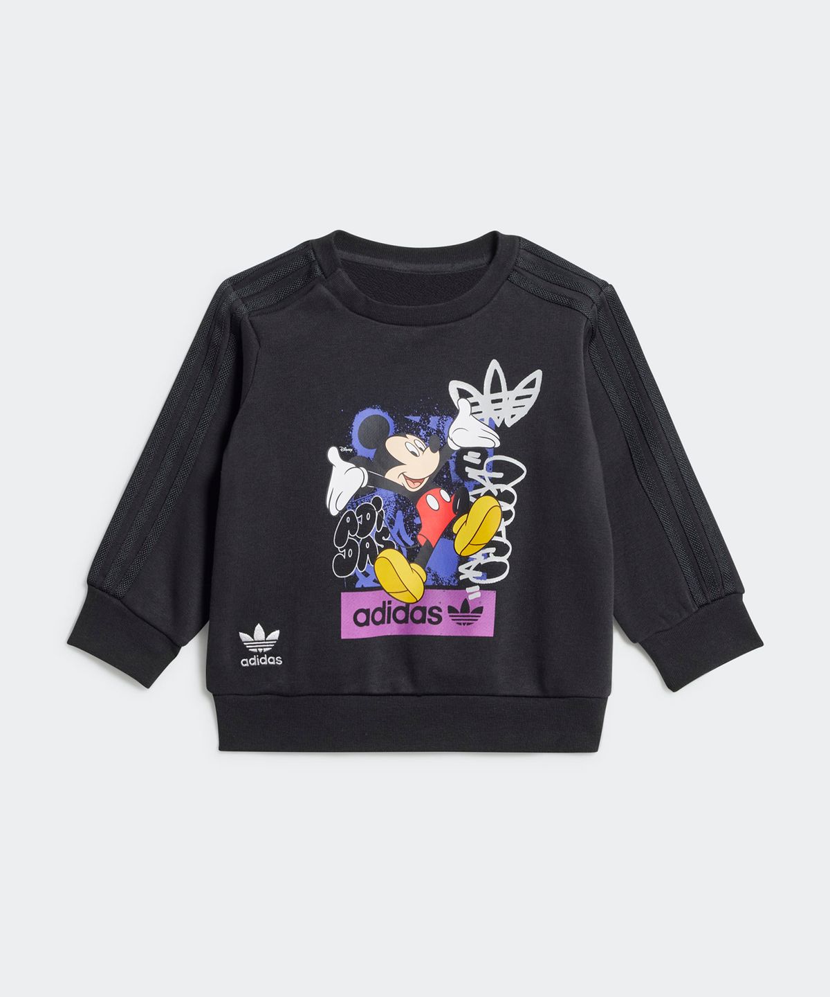 아디다스 키즈(ADIDAS KIDS) 아디다스 X 디즈니 미키마우스 크루 세트 인펀트 - 블랙 / IX6430