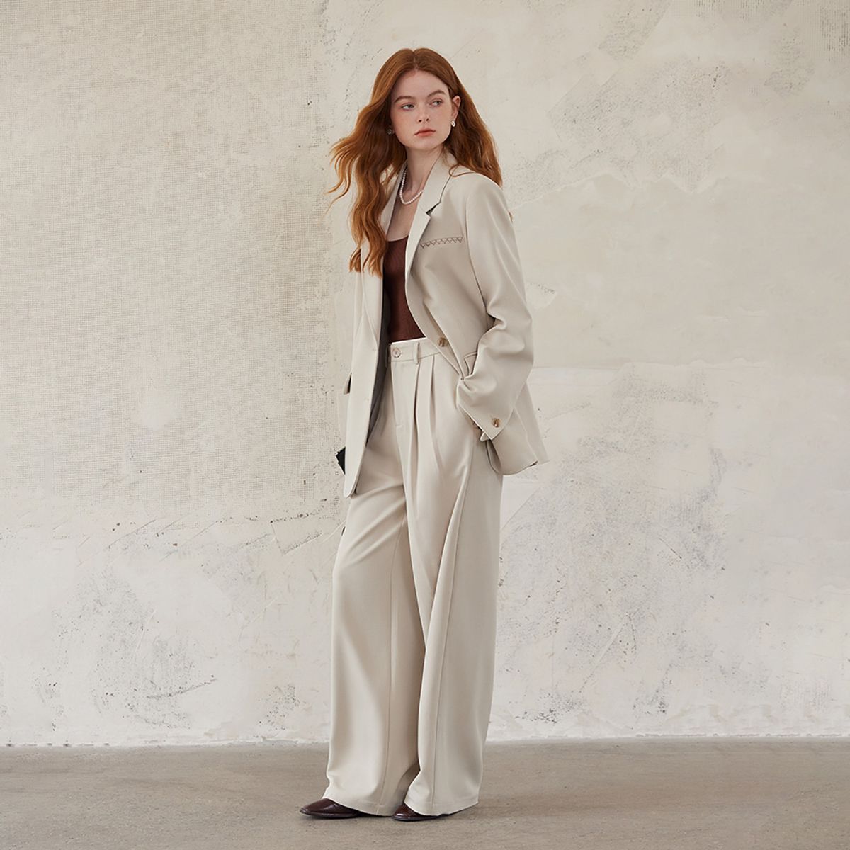 웬스데이딜라잇(WEDNESDAY DELIGHT) WD_High-end suit pants_2color