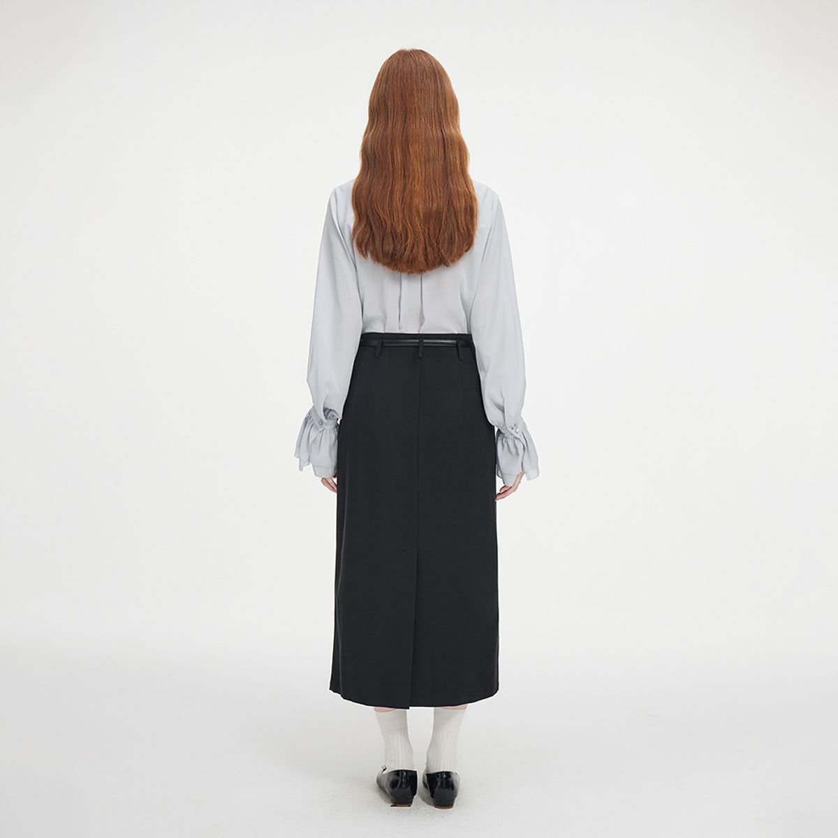 웬스데이딜라잇(WEDNESDAY DELIGHT) WD_High waist back slit skirt