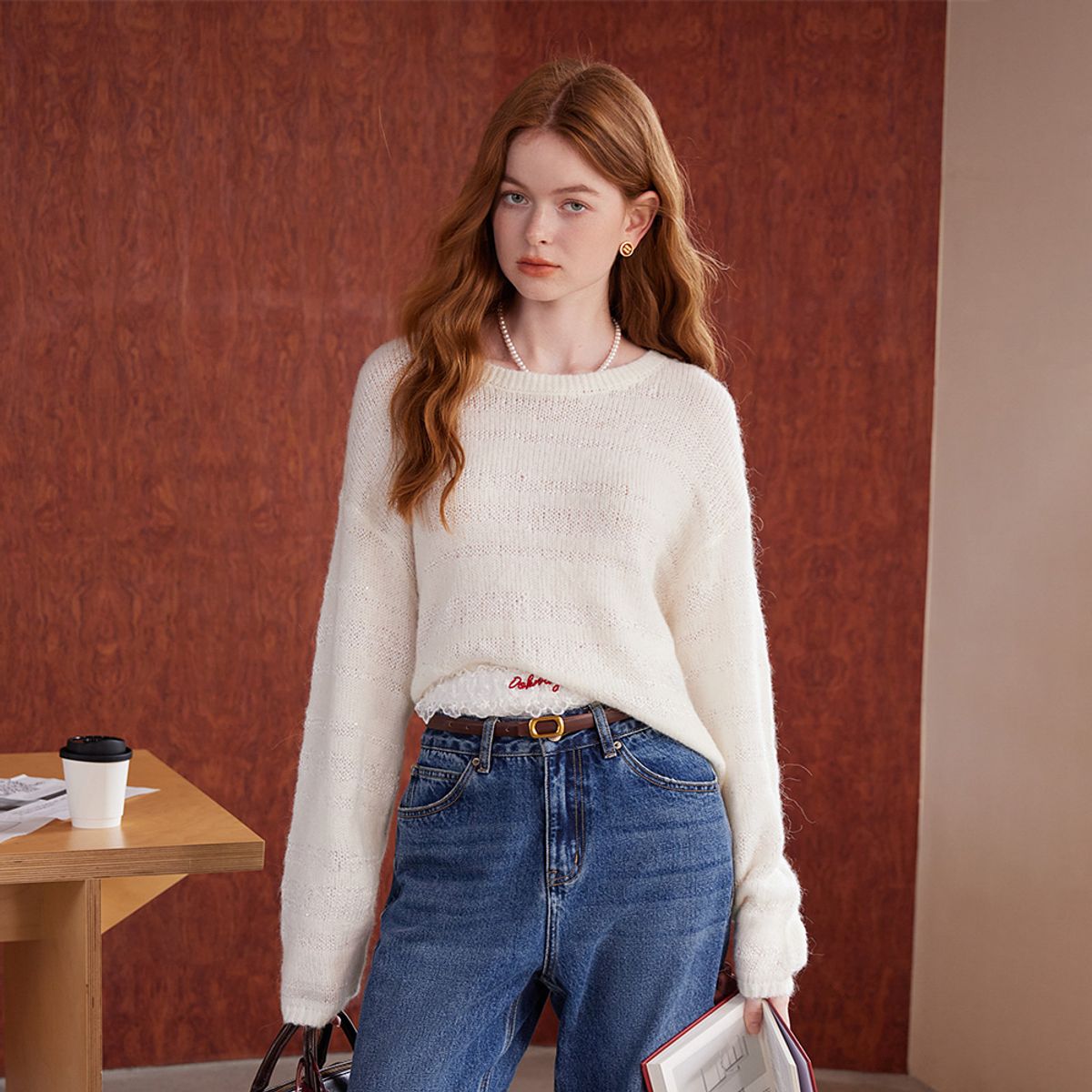 웬스데이딜라잇(WEDNESDAY DELIGHT) WD_Sequin alpaca wool sweater_3color
