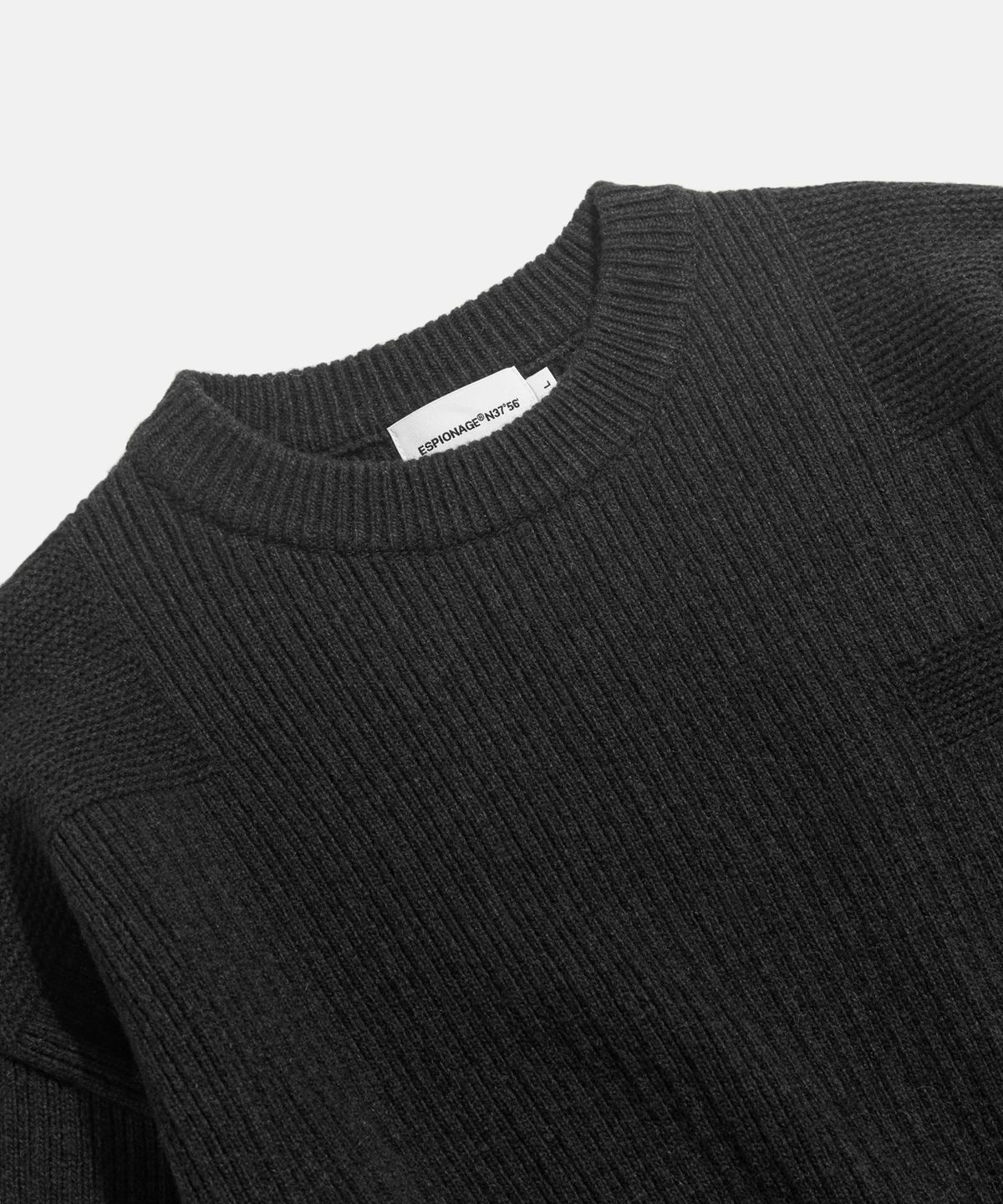 에스피오나지(ESPIONAGE) Commando Knit Sweater Charcoal