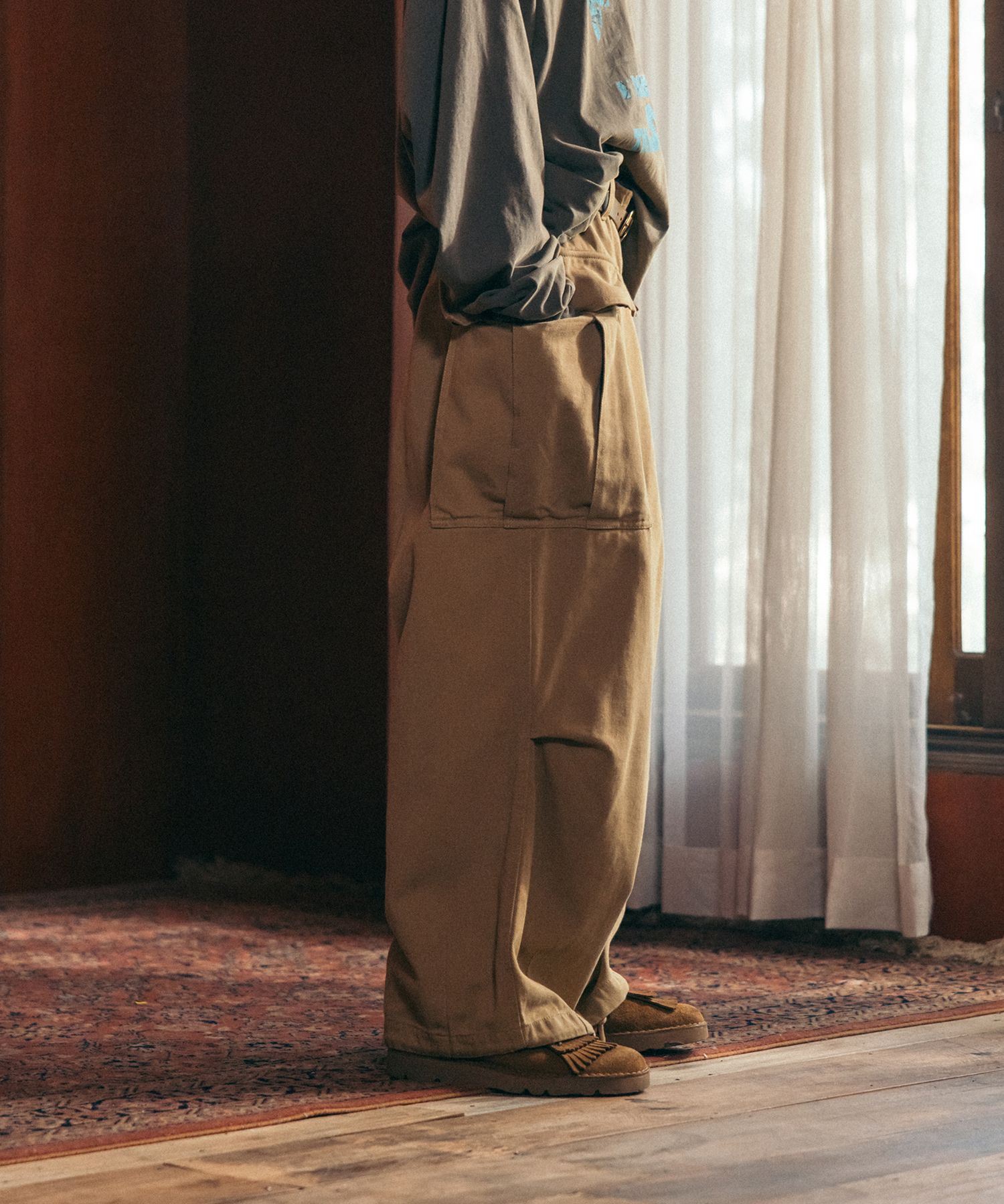 【anglan】Jungle Cargo Balloon Pants MUSINSA公式 | ANGLAN Jungle Cargo Balloon Pants - Beige