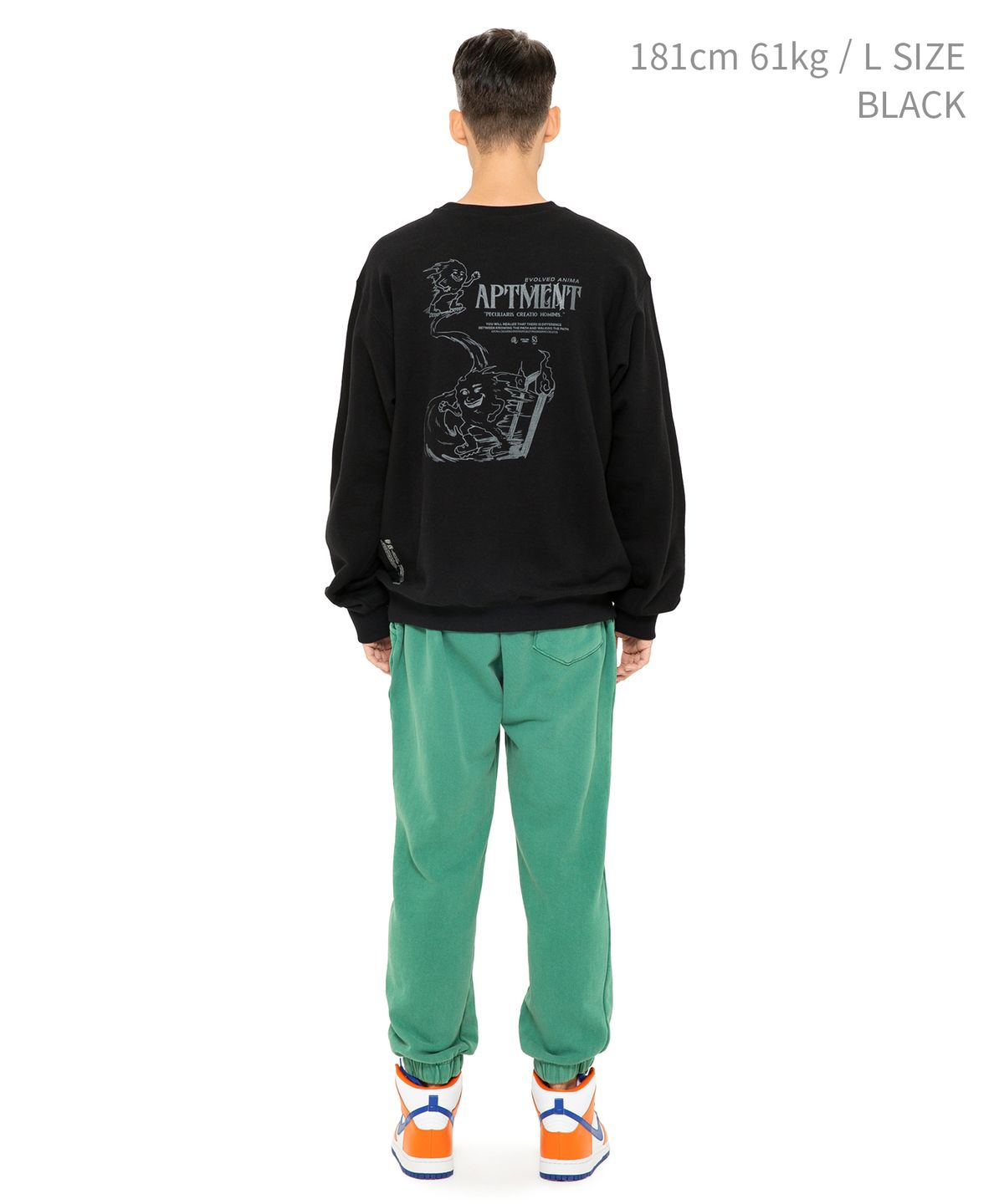 아파트먼트(APARTMENT) [2PACK] BUCK SHOT SWEAT SHIRTS (3COLOR) UNISEX 3단쭈리 세미오버핏