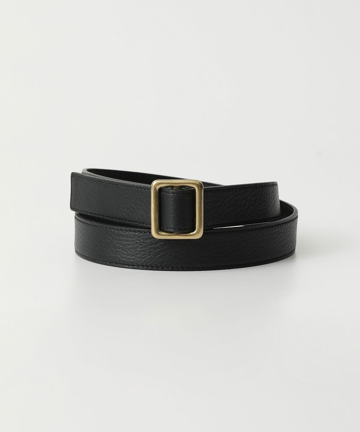 38컴온커먼(38COMEONCOMMON) 20mm Opal Leather Brass Belt (Gold)