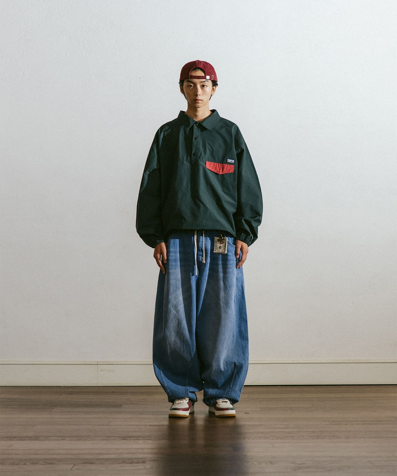【ANGLAN】24FW★ [AG] Pit Pocket Dart Denim Balloon Pants MUSINSA | ANGLAN Pit Pocket Dart Denim Balloon Pants - Denim