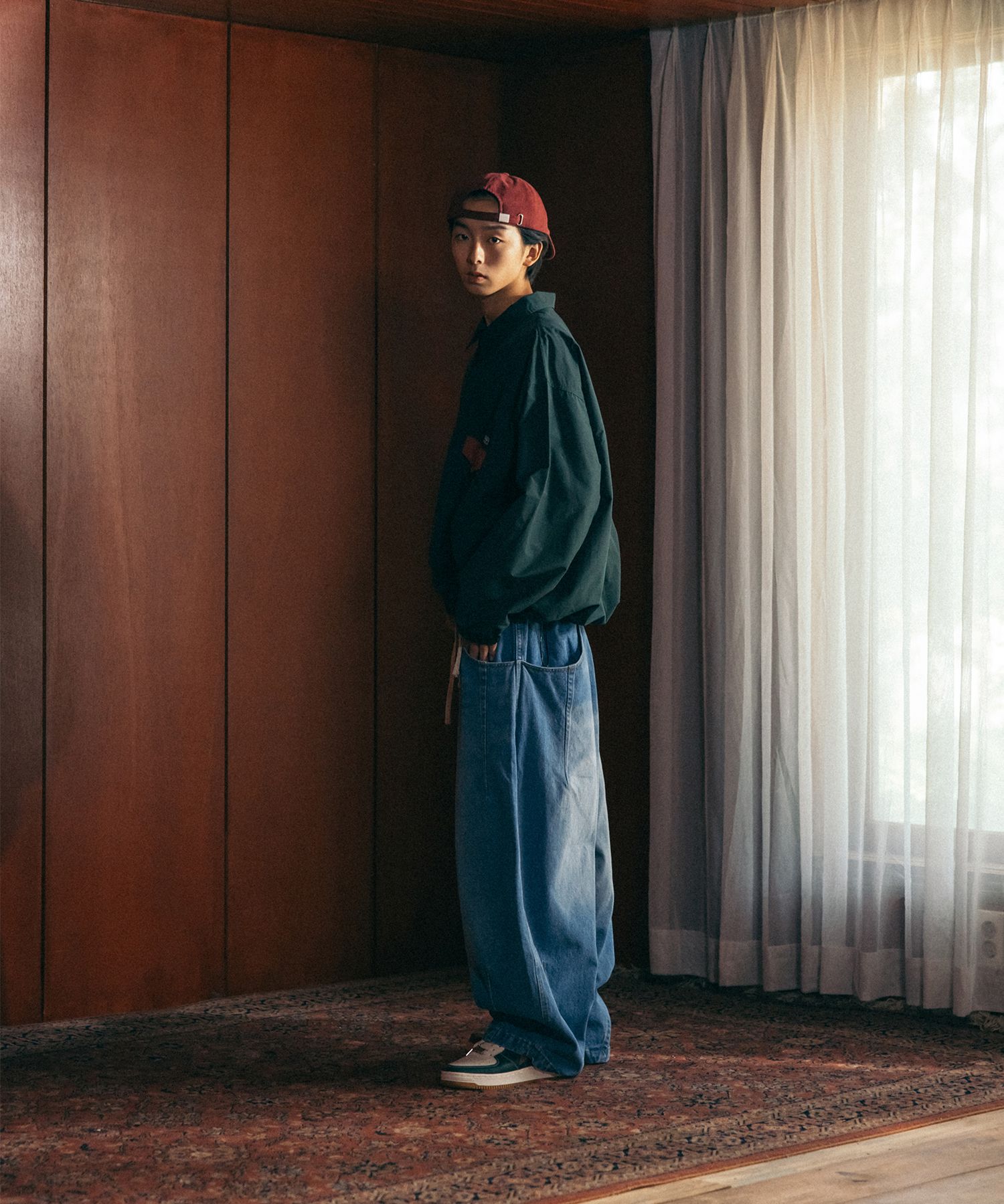 【ANGLAN】24FW★ [AG] Pit Pocket Dart Denim Balloon Pants MUSINSA | ANGLAN Pit Pocket Dart Denim Balloon Pants - Denim
