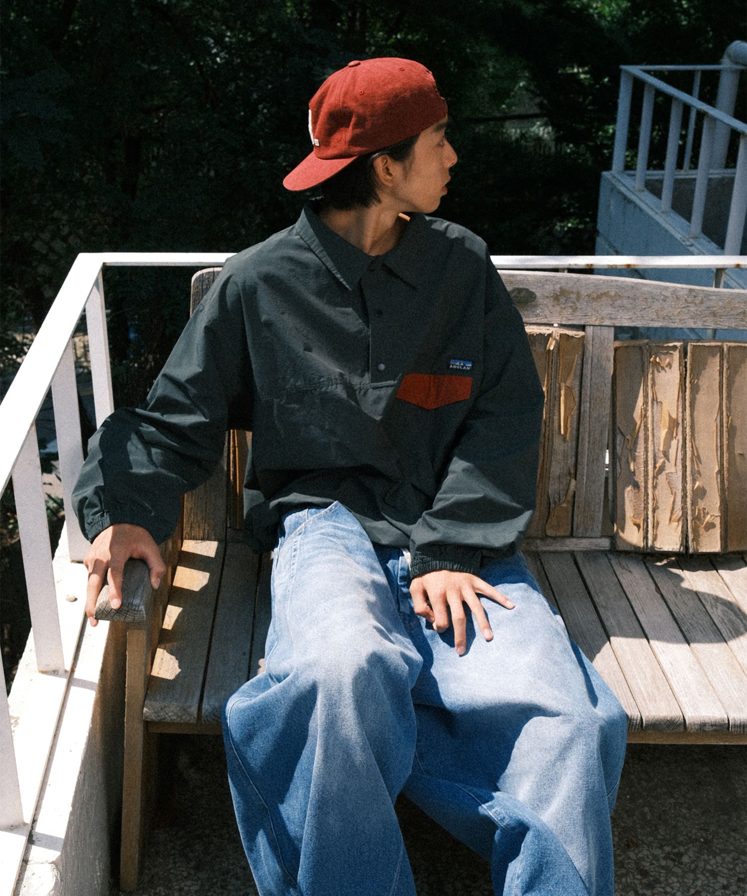 【ANGLAN】24FW★ [AG] Pit Pocket Dart Denim Balloon Pants MUSINSA | ANGLAN Pit Pocket Dart Denim Balloon Pants - Denim