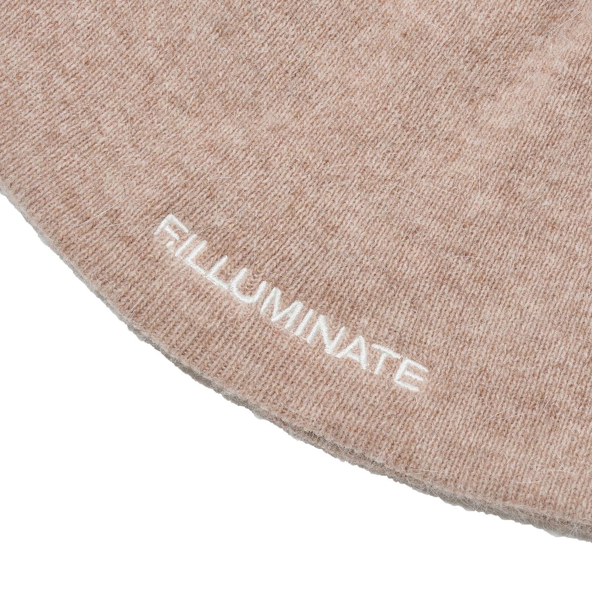 필루미네이트(FILLUMINATE) 헤어리 로고 비니-핑크