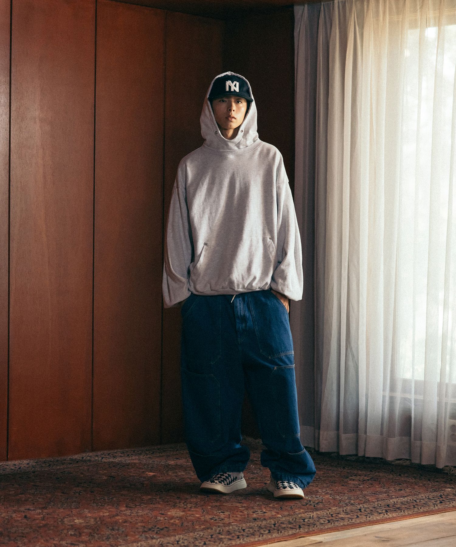 【ANGLAN】24FW★ [AG] Spread Panel Denim Work Pants MUSINSA | ANGLAN Spread Panel Denim Work Pants - Denim