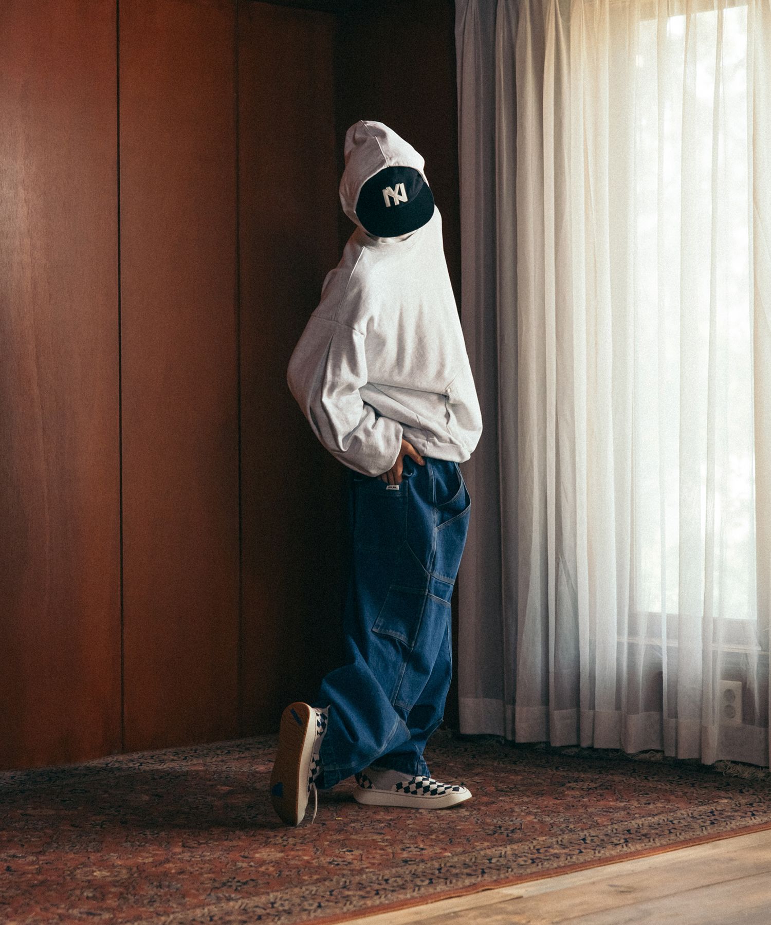 【ANGLAN】24FW★ [AG] Spread Panel Denim Work Pants MUSINSA | ANGLAN Spread Panel Work Pants - Brown