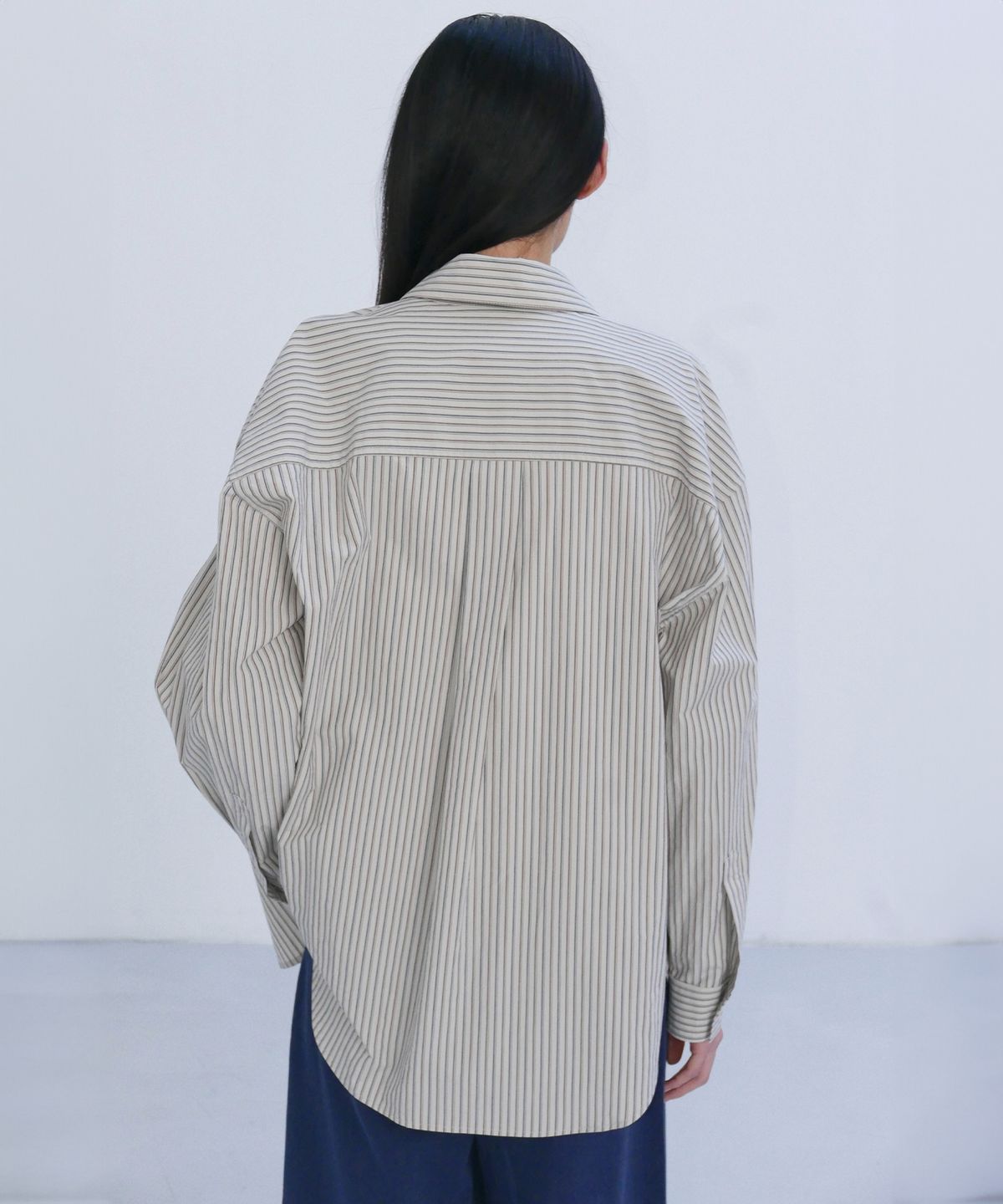 엔오르(EN OR) CLASSIC STRIPE SHIRTS FROM JAPAN - IVORY