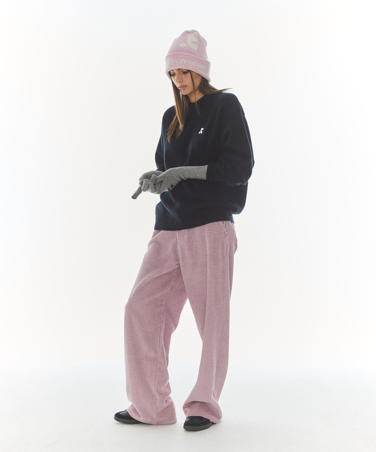 레스트앤레크레이션(REST&RECREATION) KNIT LONG GLOVE - GREY