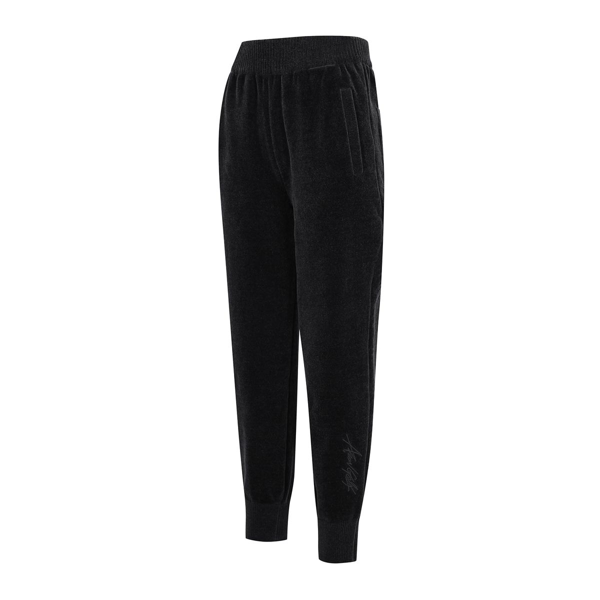 어뉴골프(ANEW GOLF) W CHENILLE KNIT JOGGER L/PT_BK