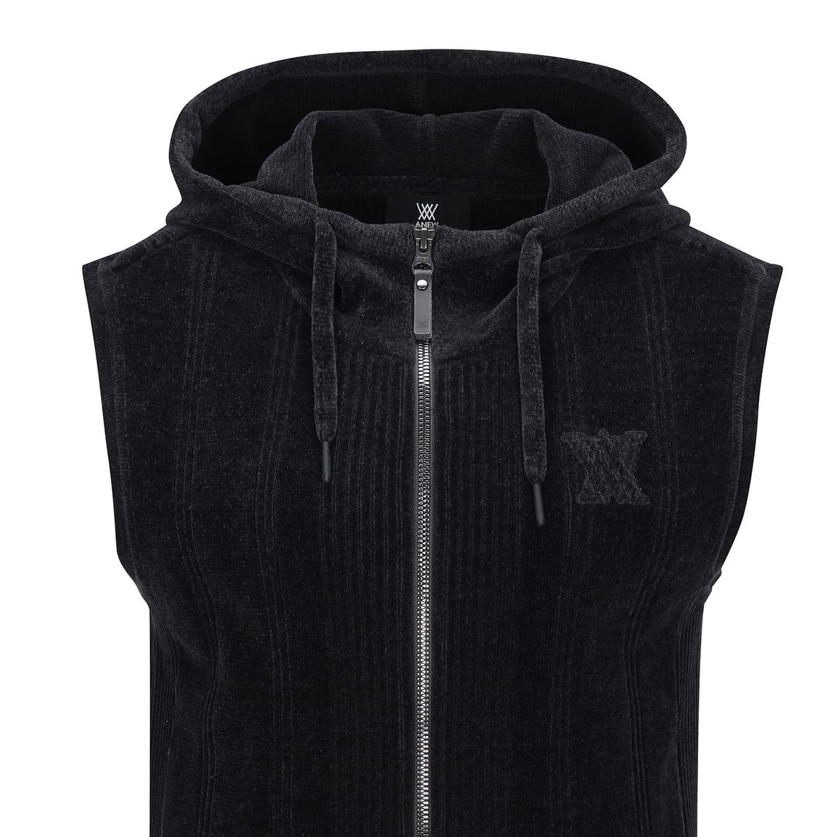 어뉴골프(ANEW GOLF) W CHENILLE KNIT HOODY VT_BK