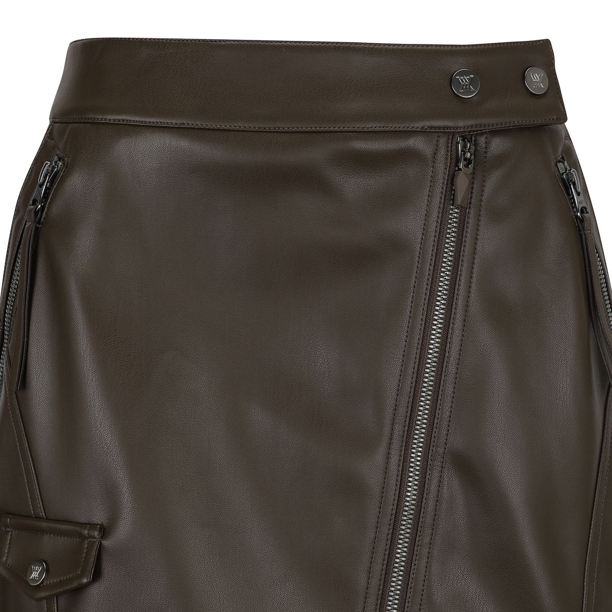 어뉴골프(ANEW GOLF) W FAUX LEATHER A-LINE SQ_BR