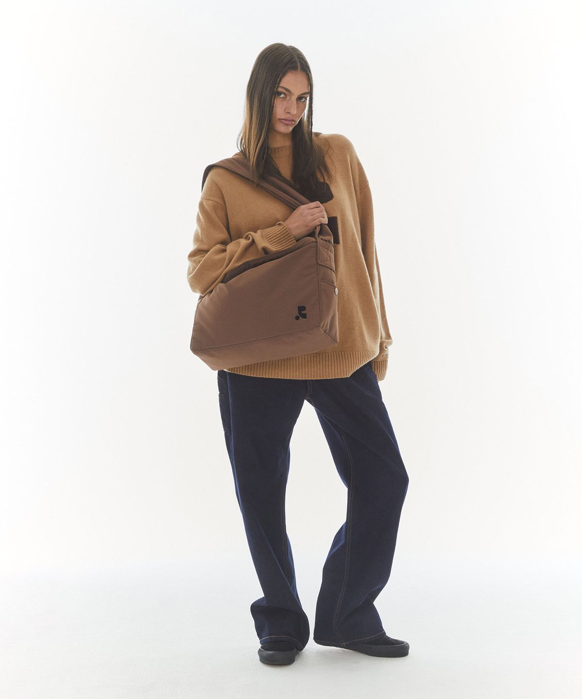 레스트앤레크레이션(REST&RECREATION) PADDING SHOULDER BAG - BROWN