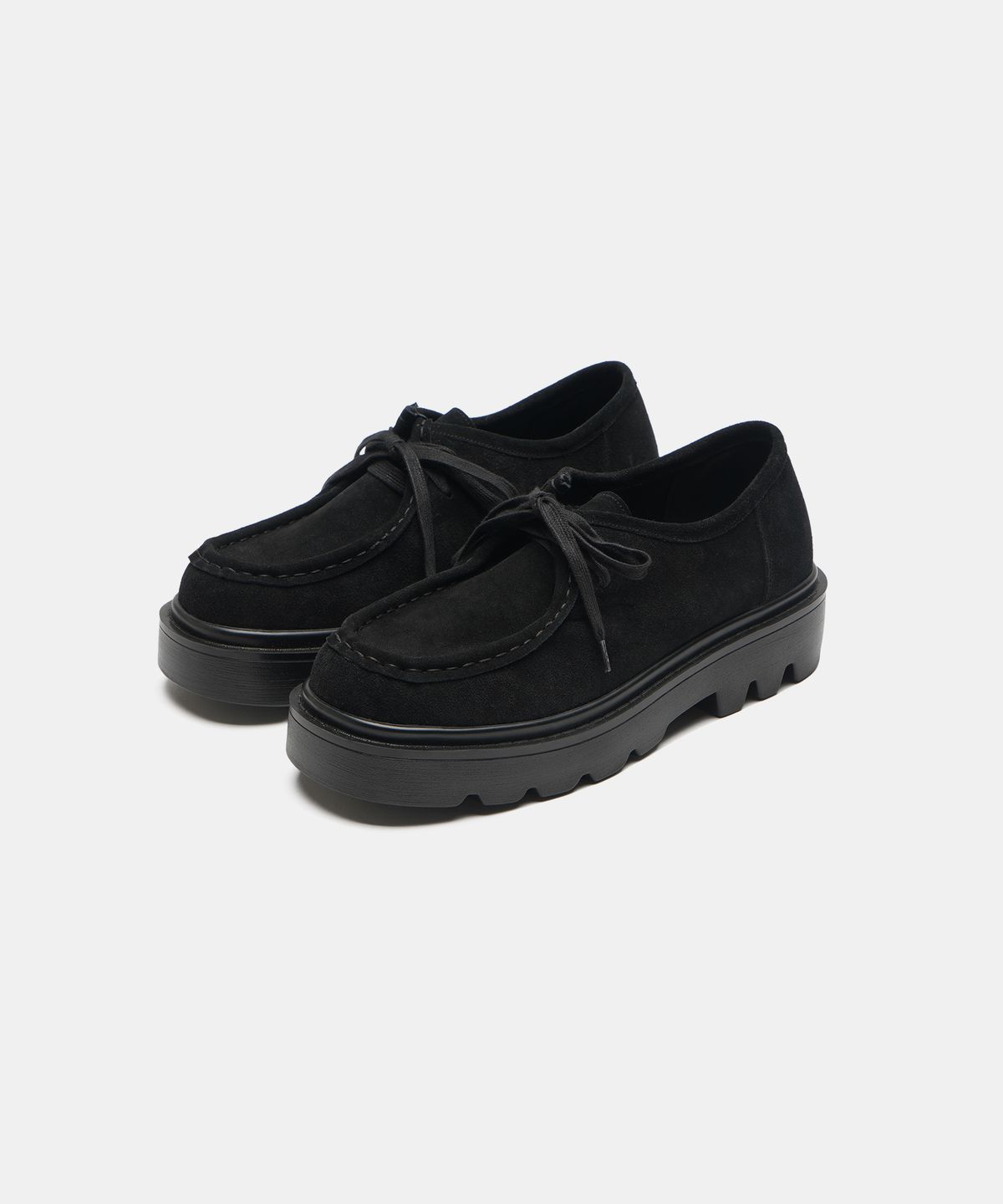 식스핏(6FT) [미누의코디 x 식스핏] BOLD CHUNKY WALLABEE-BLACK