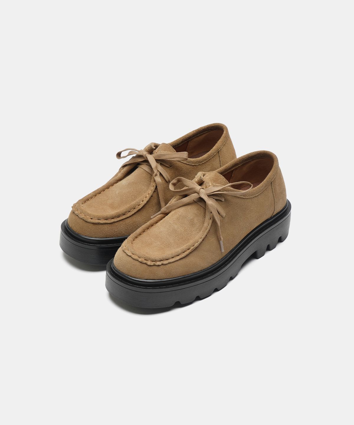 식스핏(6FT) [미누의코디 x 식스핏]BOLD CHUNKY WALLABEE-BROWN