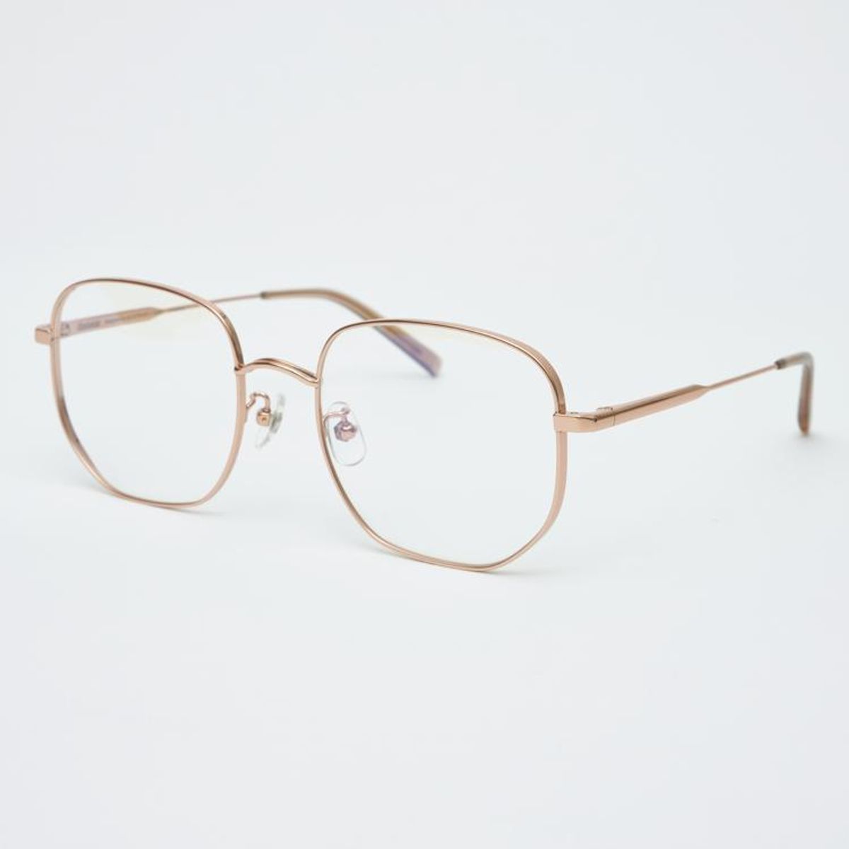 알로아이웨어(ALO EYEWEAR) [illusionist] 오버사이즈 스퀘어 티타늄 로즈골드 안경테 IL8403 2424G