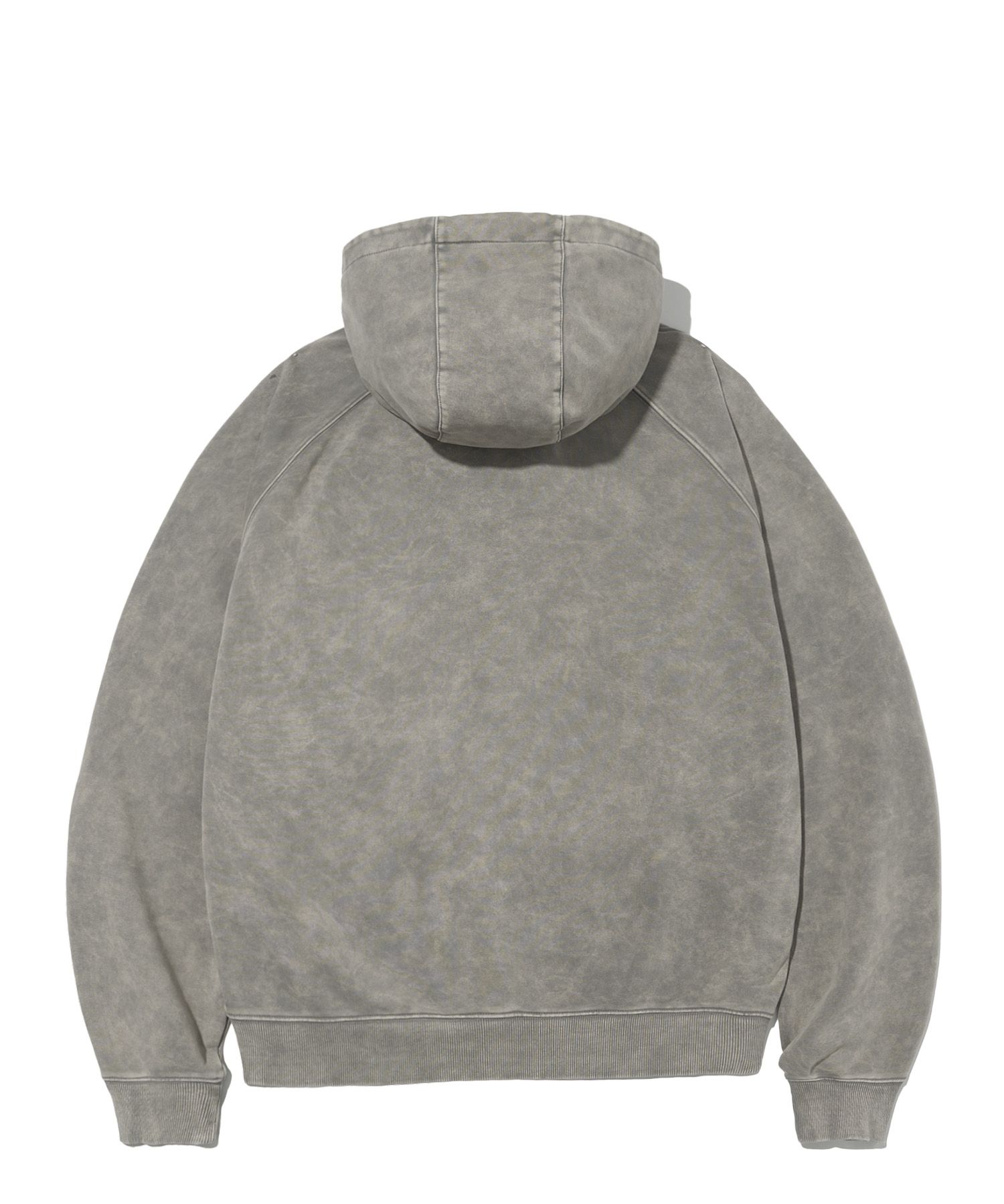 MUSINSA | FILLUMINATE Symbol Stone Pigment Hood Zip Up-Grey
