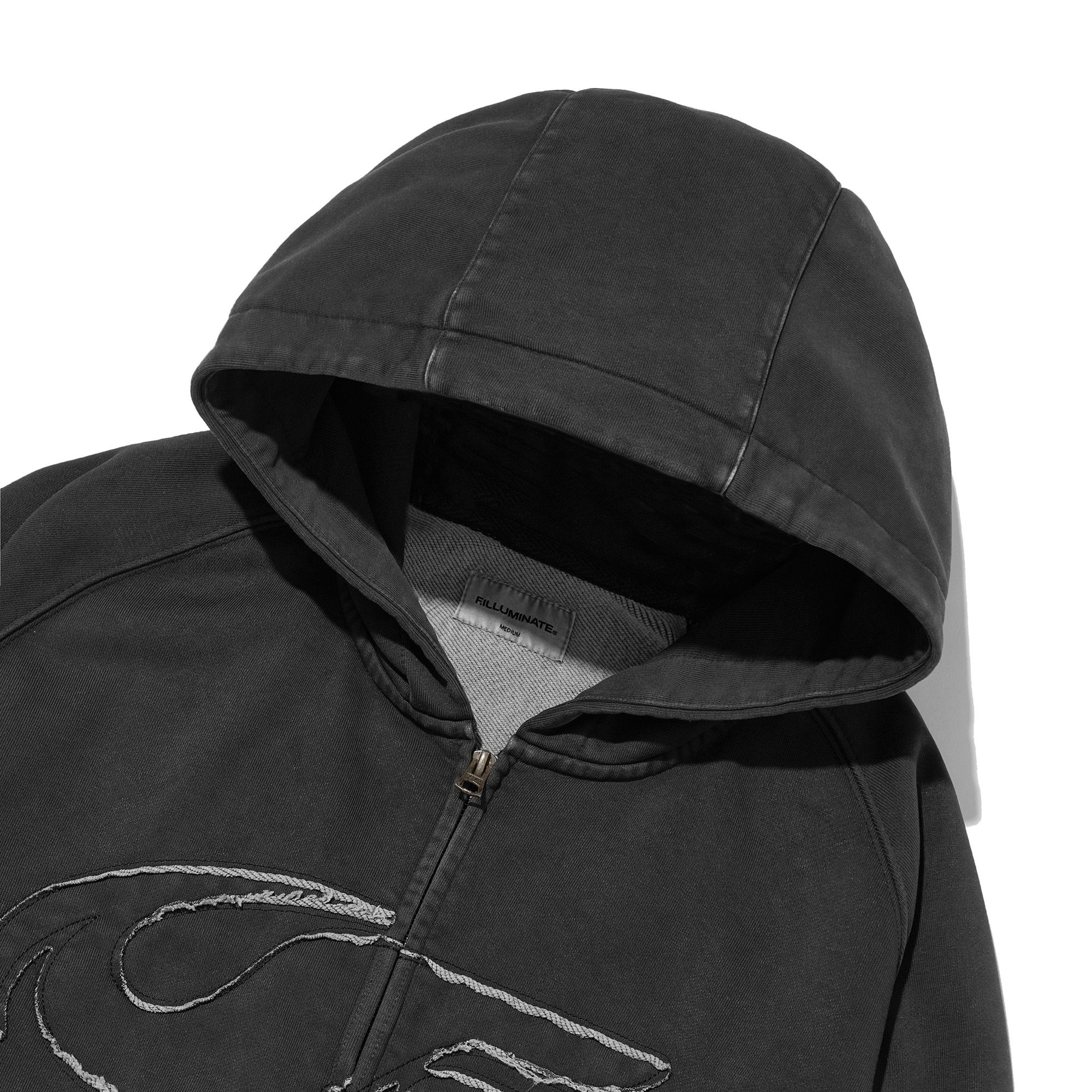 MUSINSA公式 | FILLUMINATE Symbol Stone Pigment Hood Zip Up