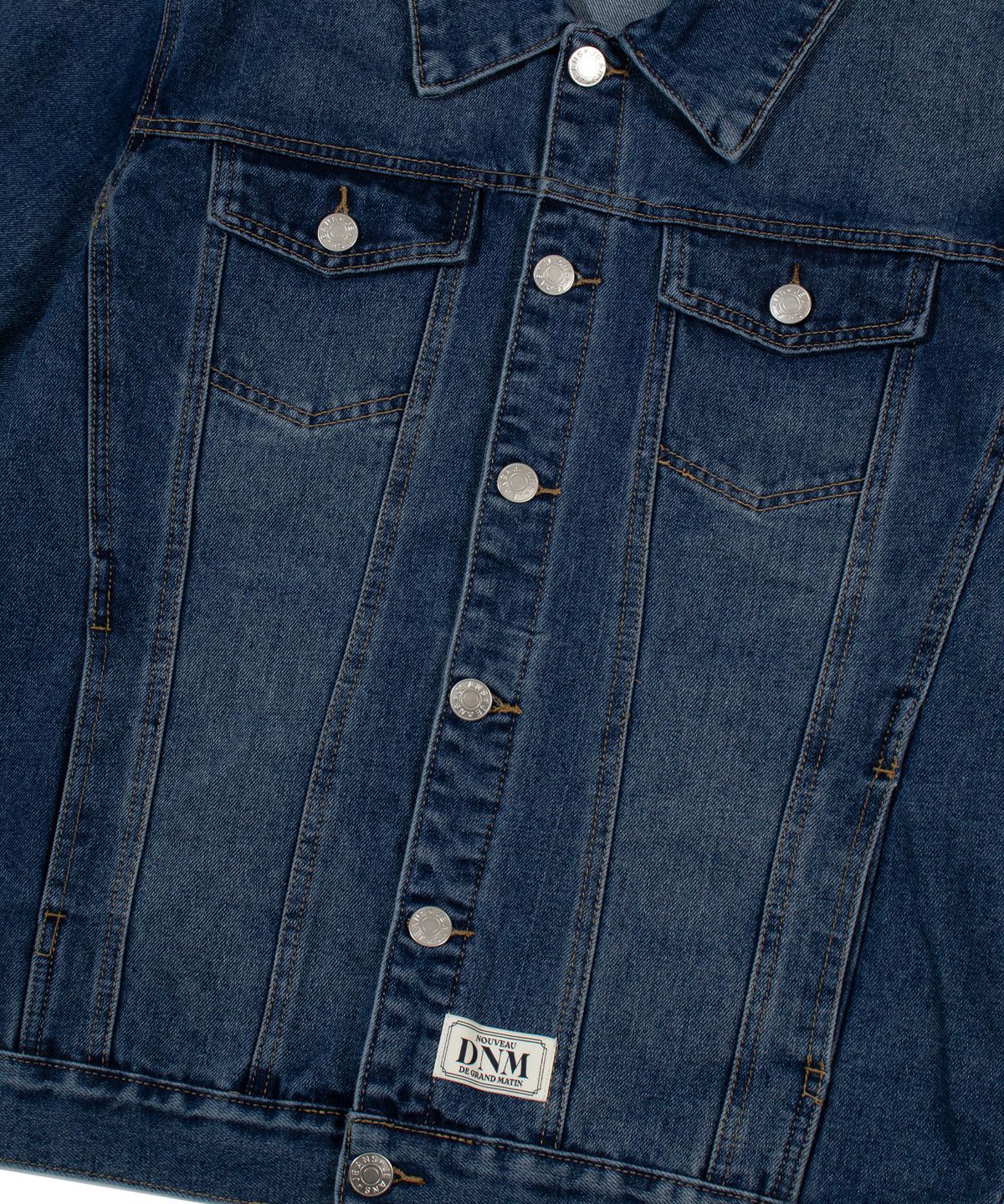 디 그랜드 마틴(DE GRAND MATIN) WASHED DENIM TRUCKER JACKET_INDIGO