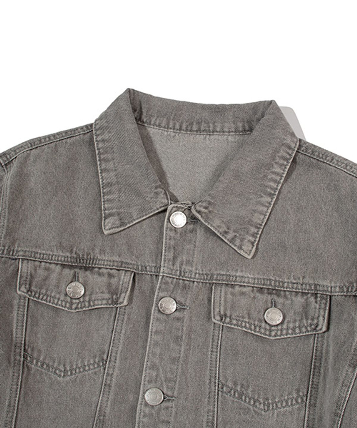디 그랜드 마틴(DE GRAND MATIN) WASHED DENIM TRUCKER JACKET_GREY