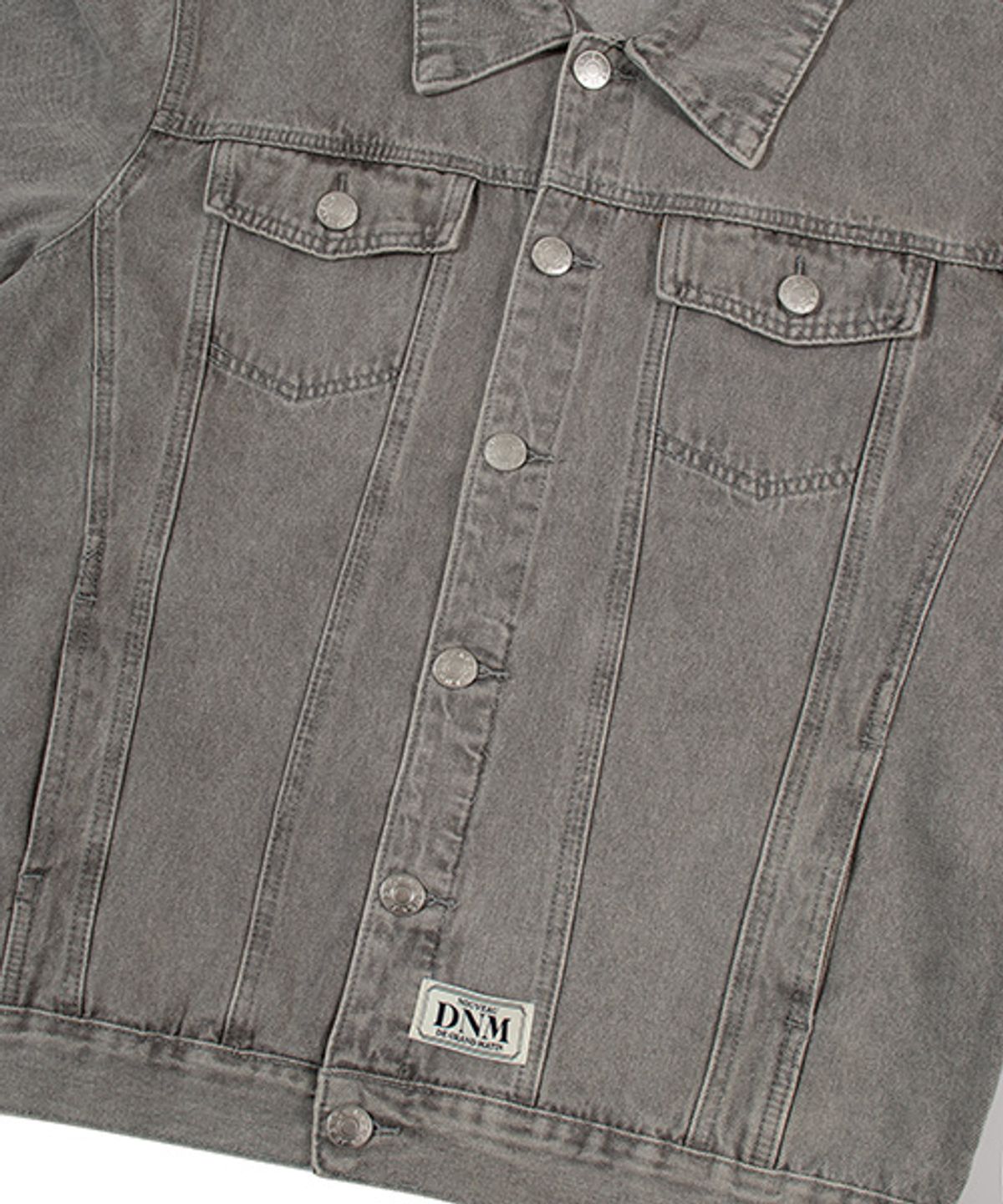 디 그랜드 마틴(DE GRAND MATIN) WASHED DENIM TRUCKER JACKET_GREY