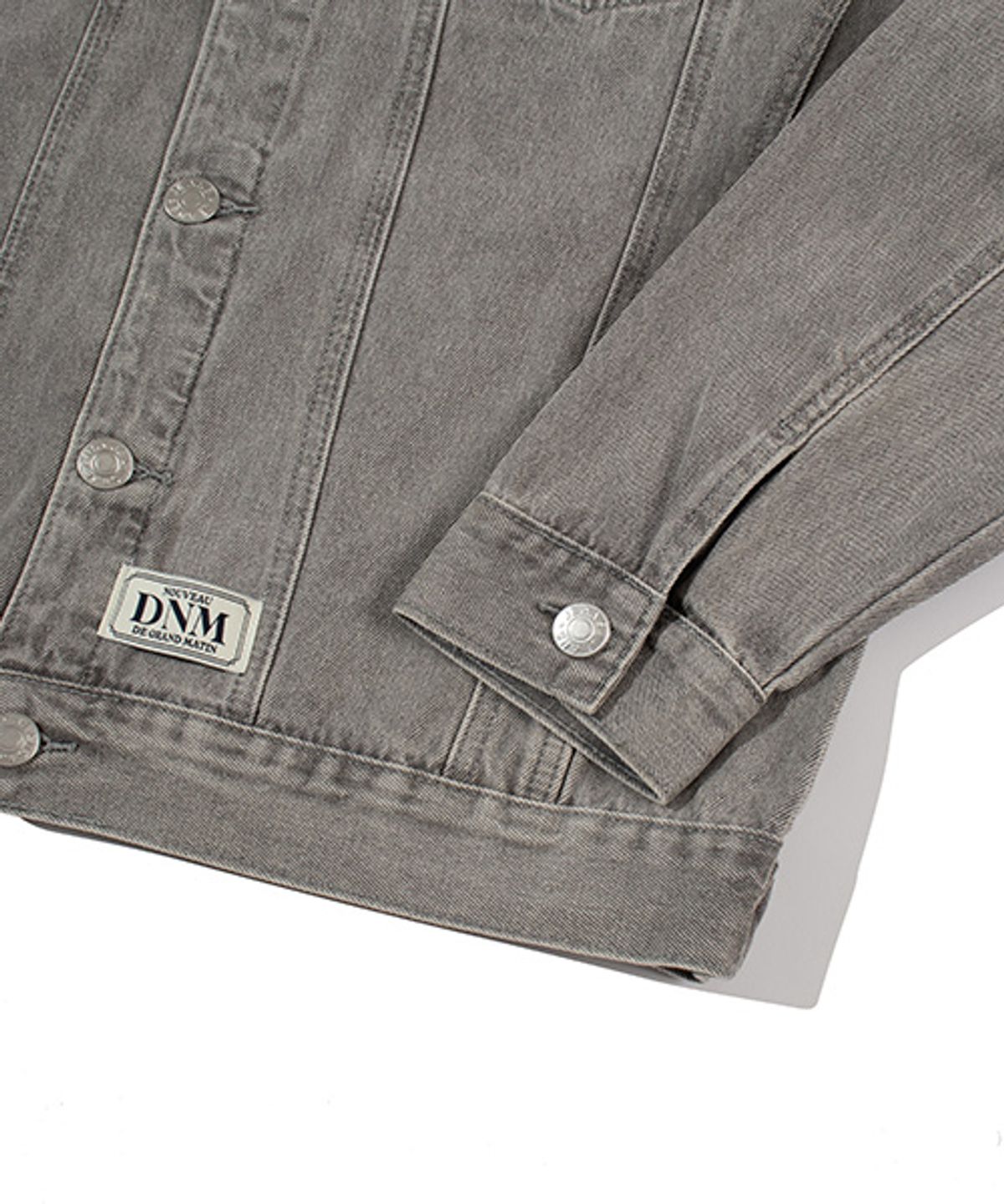 디 그랜드 마틴(DE GRAND MATIN) WASHED DENIM TRUCKER JACKET_GREY