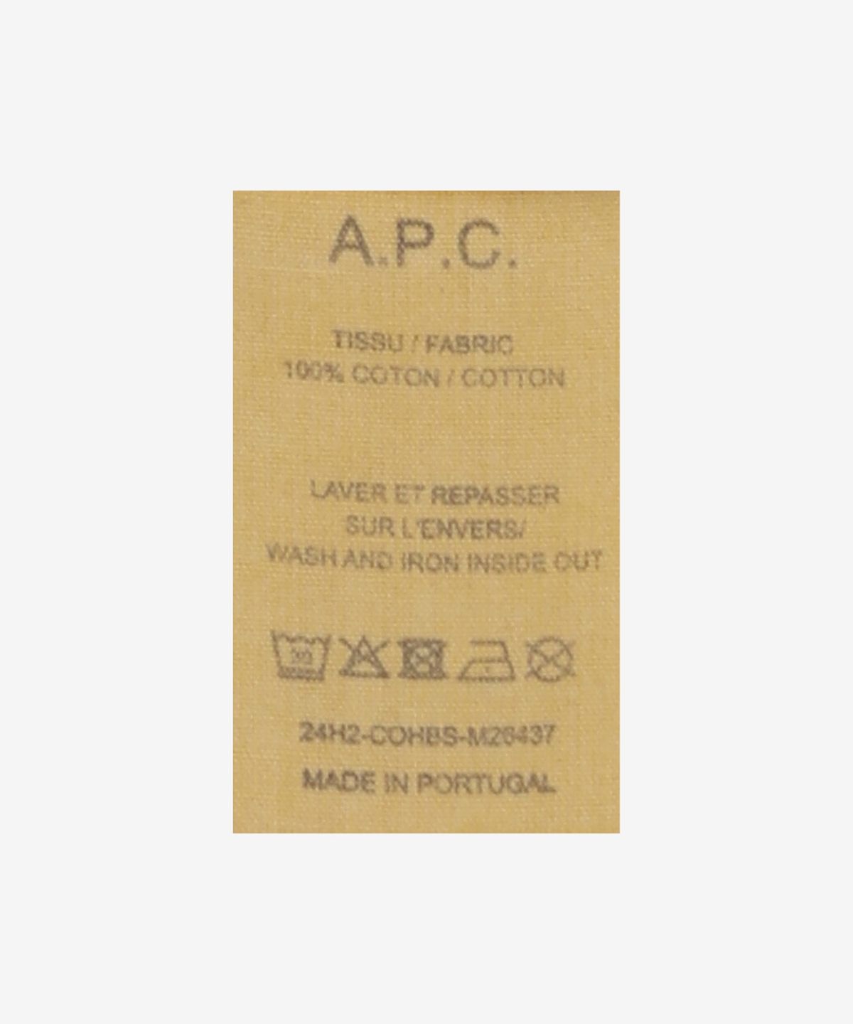 아페쎄(A.P.C.) 플로터 반소매 티셔츠 - 옐로우 / COHBSM26437DAA