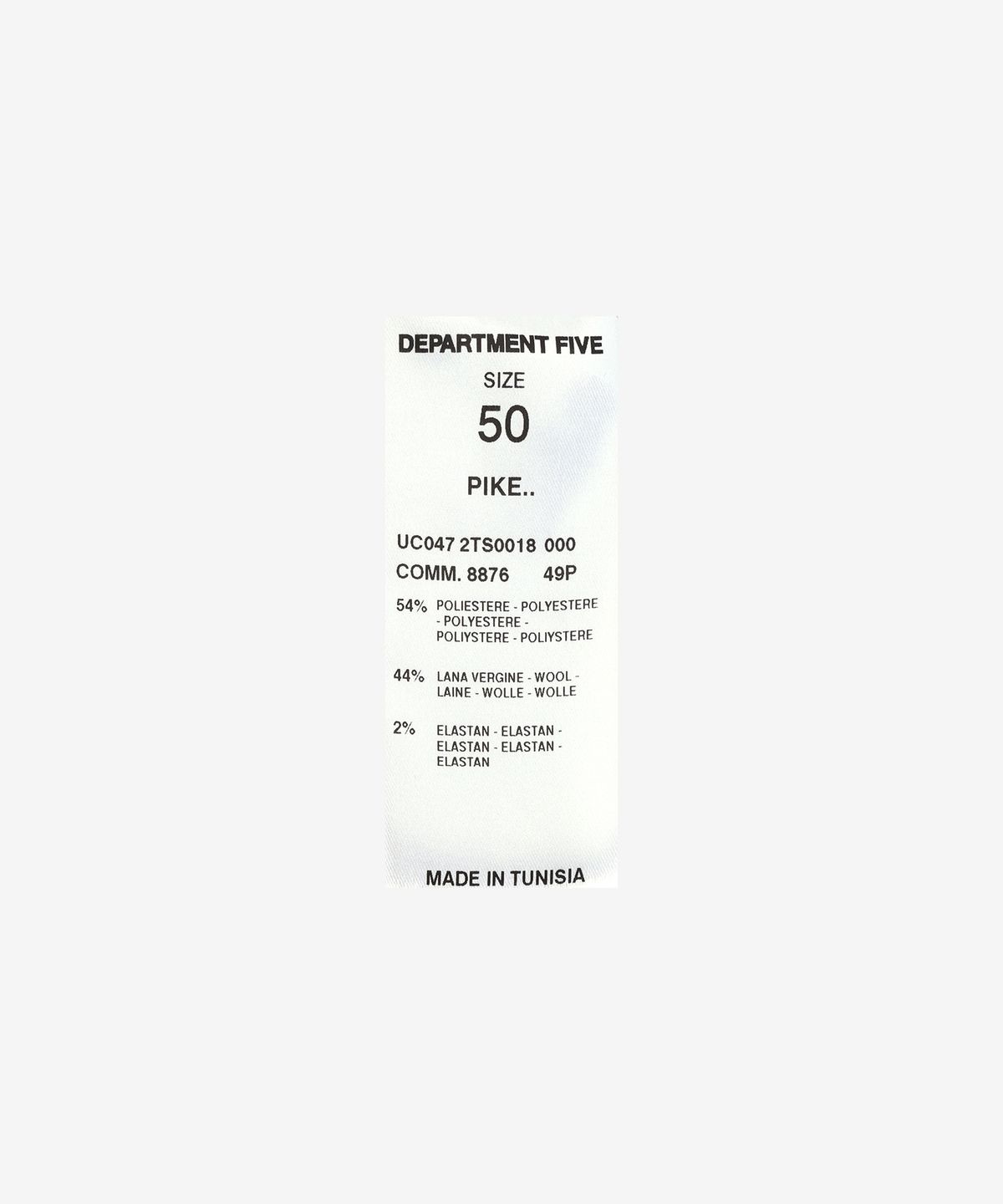 디파트먼트 파이브(DEPARTMENT FIVE) 파이크 재킷 - 블랙 / UC0472TS0018999