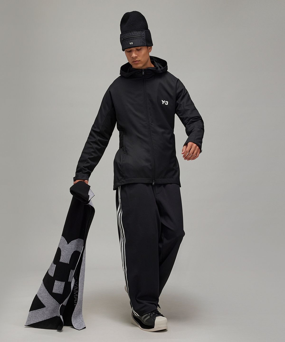 와이쓰리(Y-3) (U) 울 후드 탑 블랙 REF WO HOOD TOP BLACK