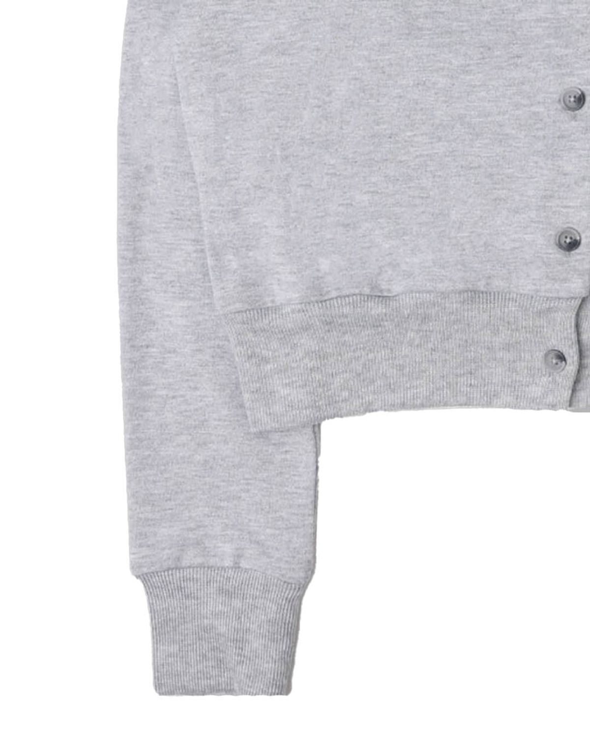 더뮤지엄비지터(THEMUSEUMVISITOR) SPRAYED GALLERY CARDIGAN (GREY)