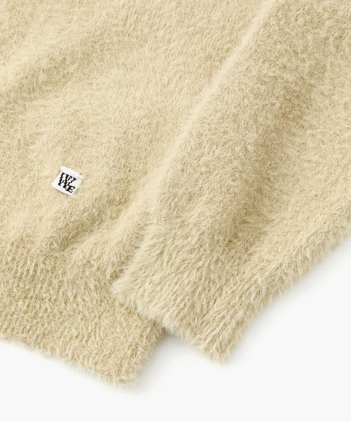 더블유엠씨(WMC) 헤어리 후드 집업_BEIGE